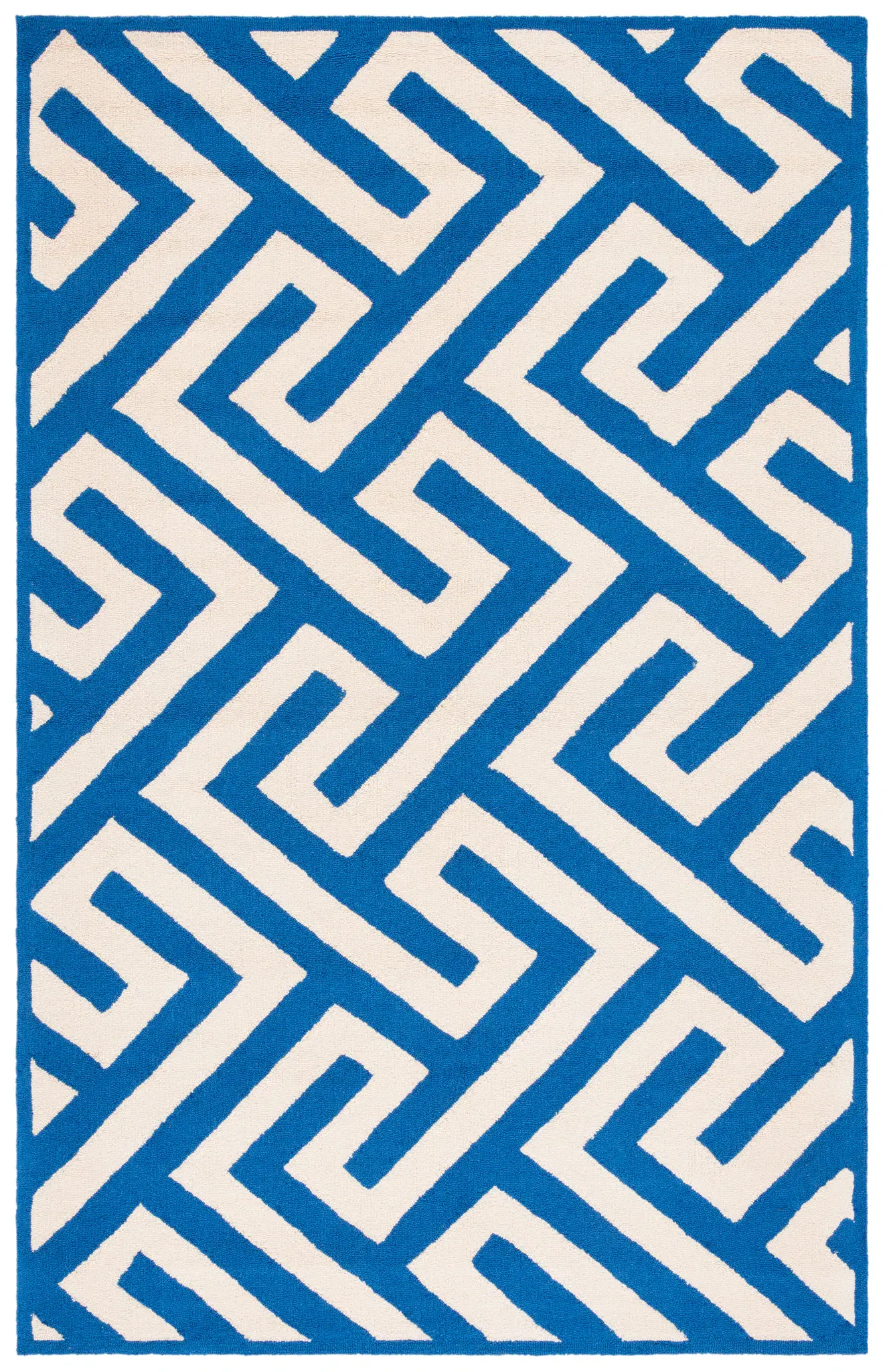 Four Seasons Labyrinth Hand-Hooked Rug
