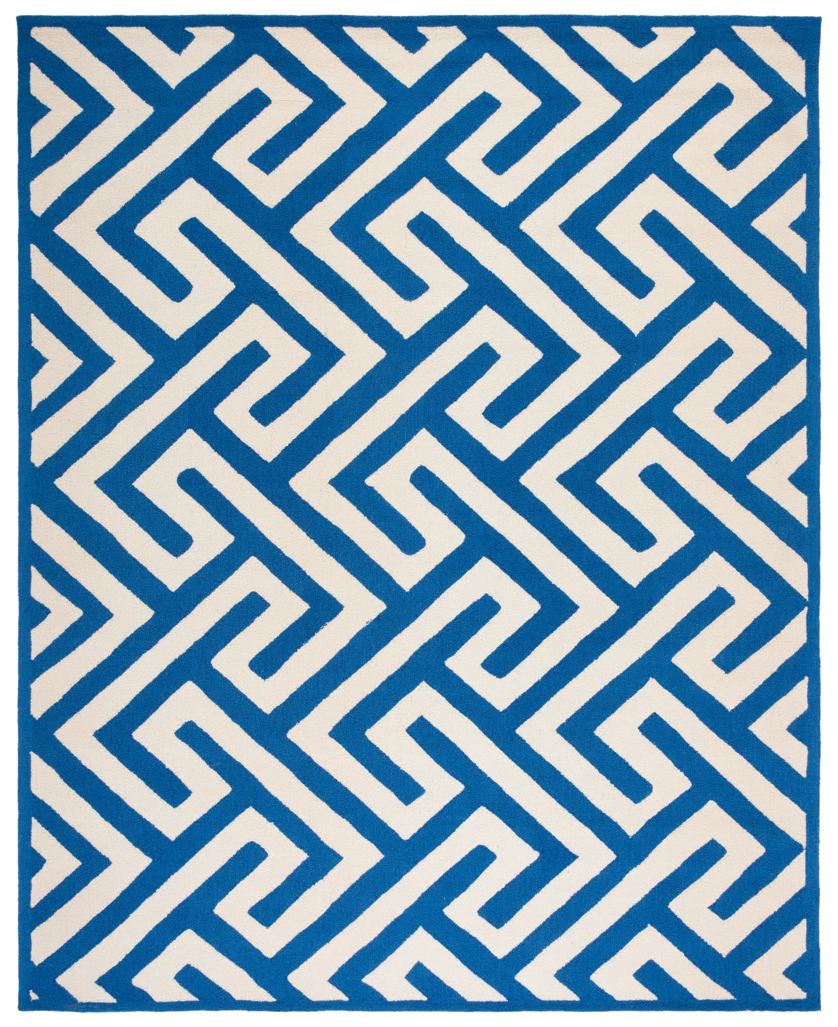 Four Seasons Labyrinth Hand-Hooked Rug