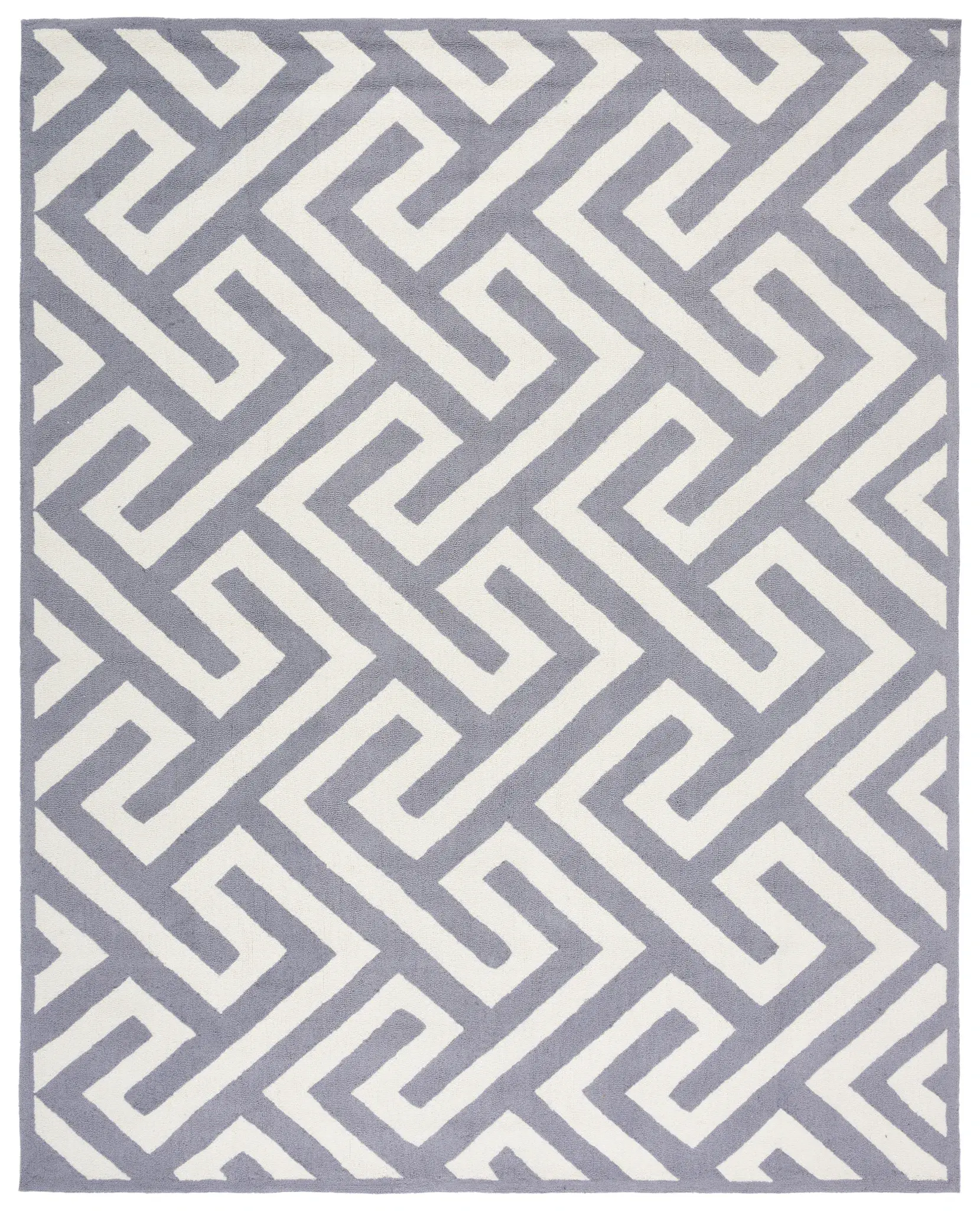 Four Seasons Labyrinth Hand-Hooked Rug