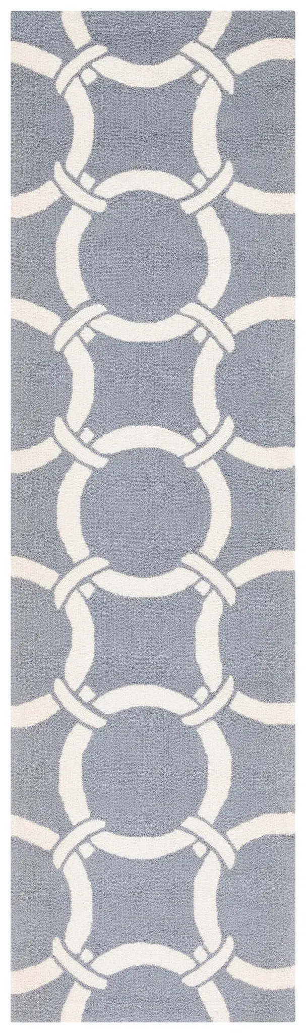 Four Seasons Interlocking Ring Hand-Hooked Rug