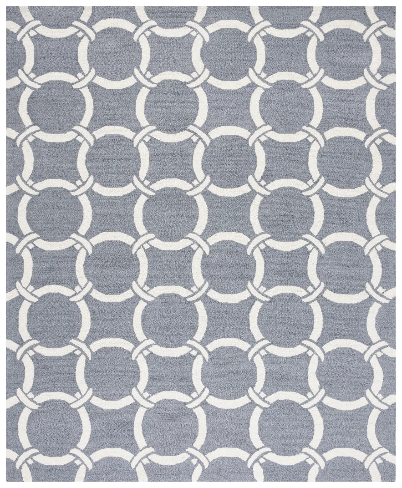Four Seasons Interlocking Ring Hand-Hooked Rug