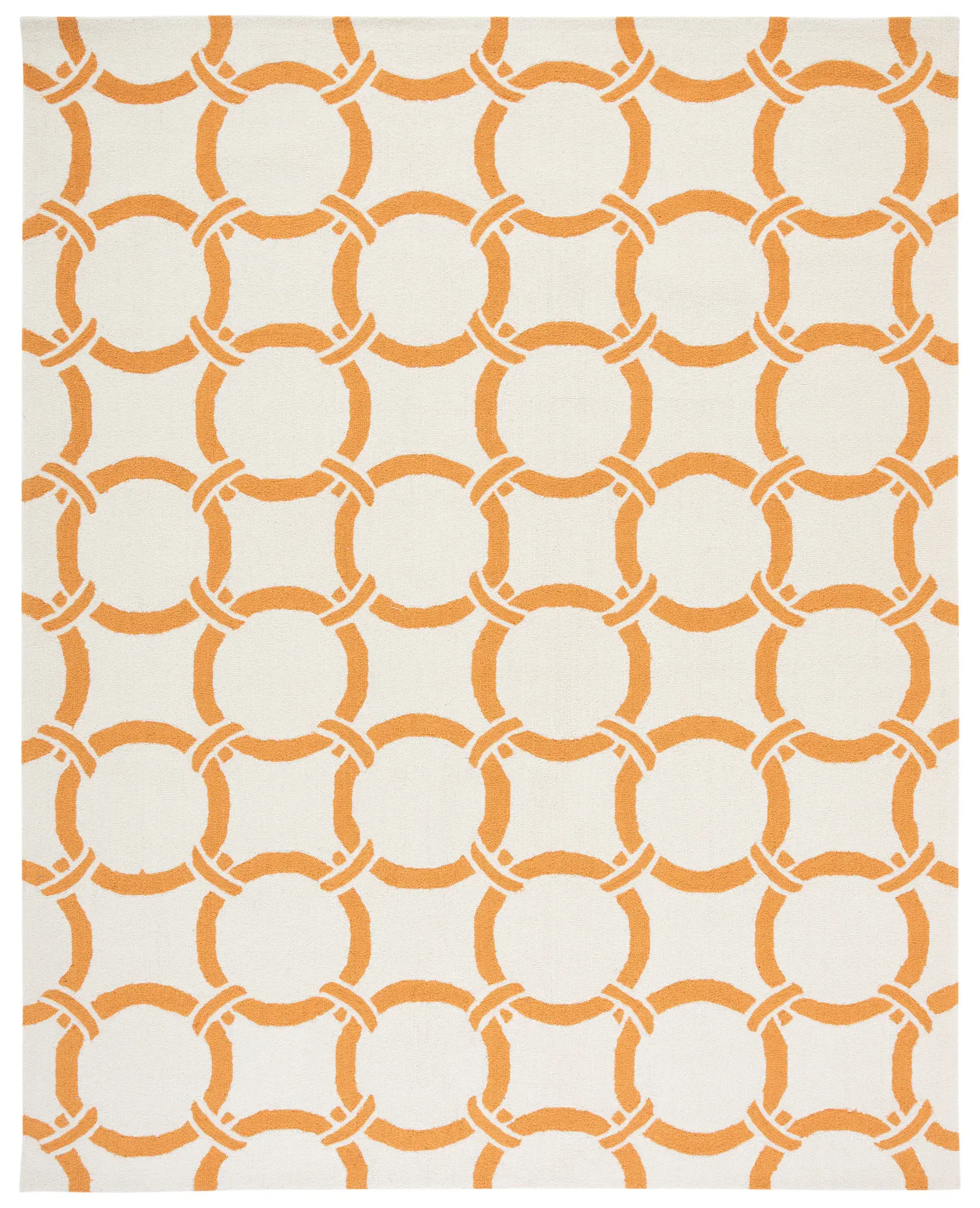 Four Seasons Interlocking Ring Hand-Hooked Rug
