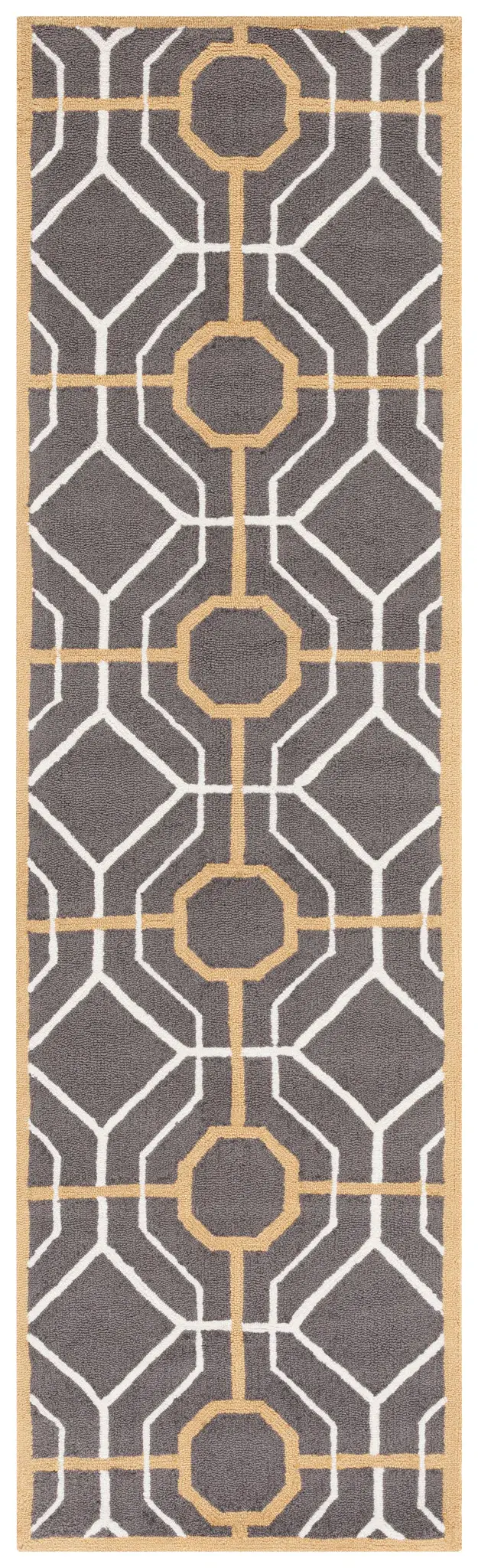 Four Seasons Interlocking Trellis Hand-Hooked Rug