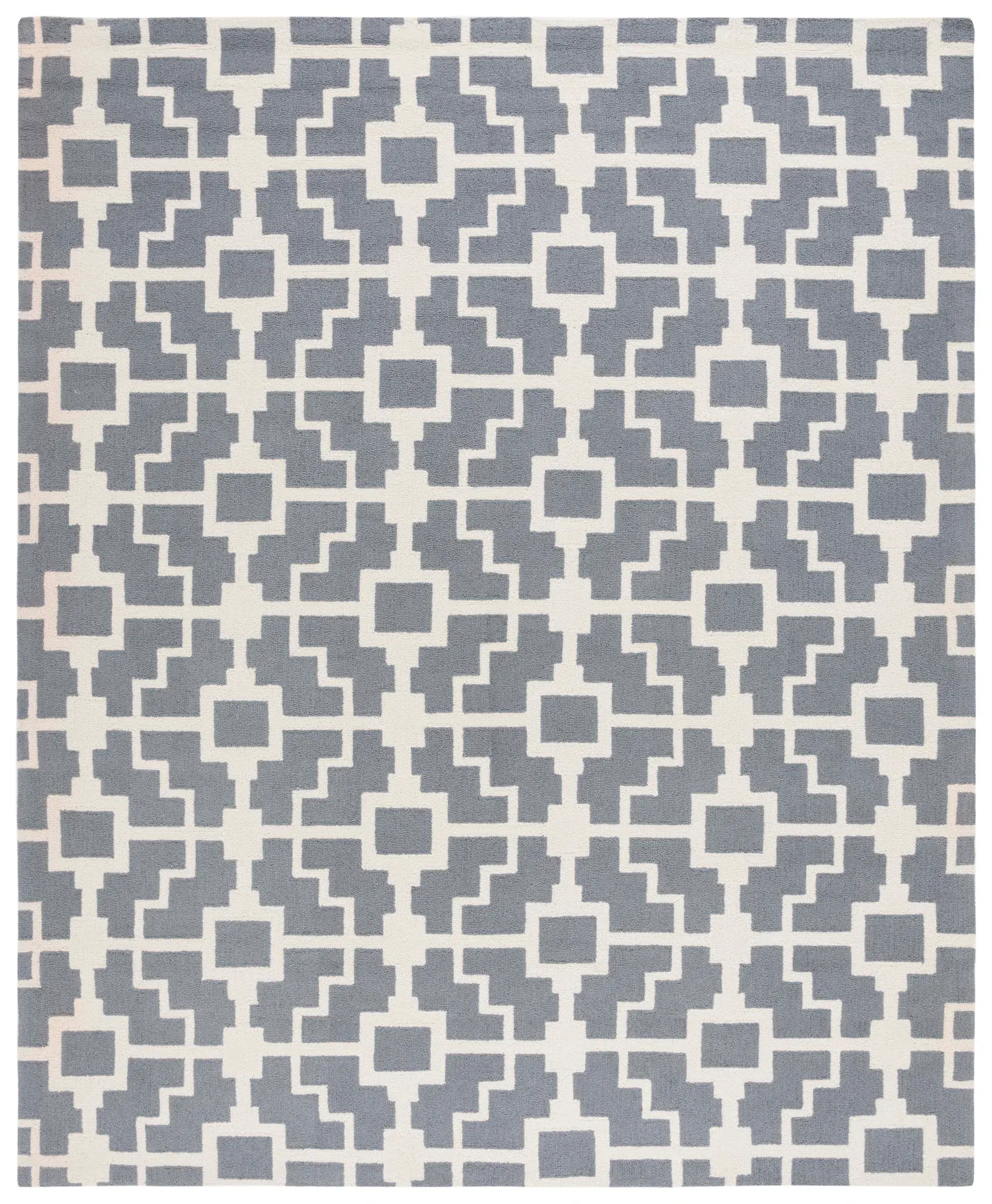 Four Seasons Stepped Square Hand-Hooked Rug