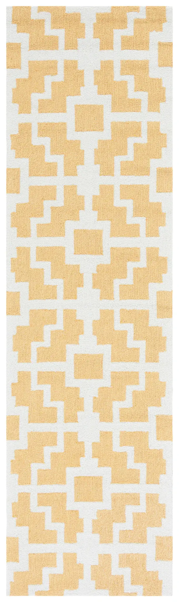Four Seasons Stepped Square Hand-Hooked Rug