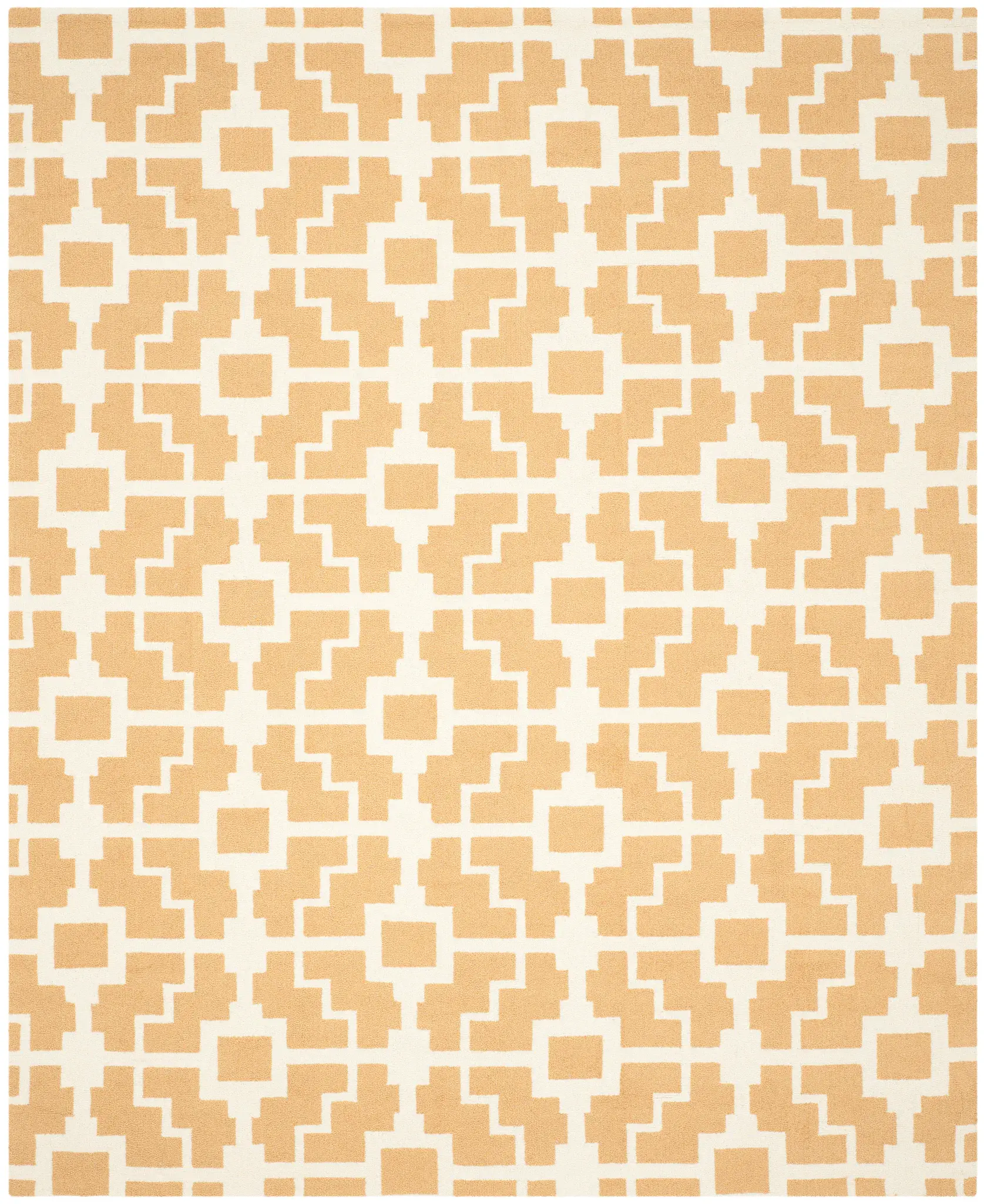 Four Seasons Stepped Square Hand-Hooked Rug