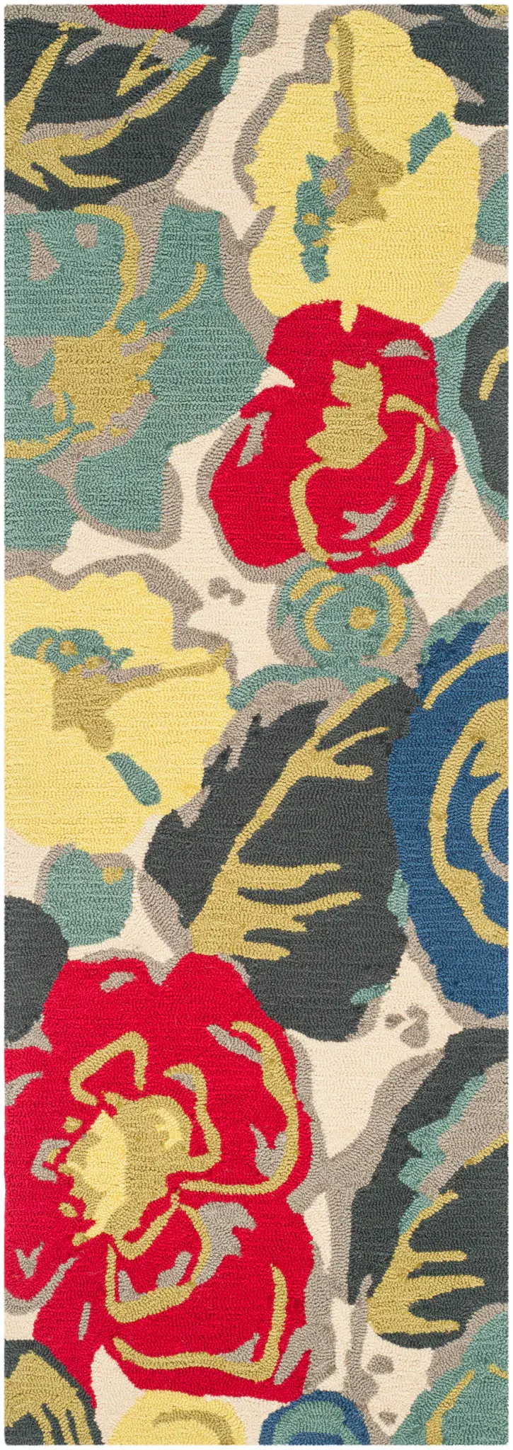 Four Seasons Oversized Floral Hand-Hooked Rug