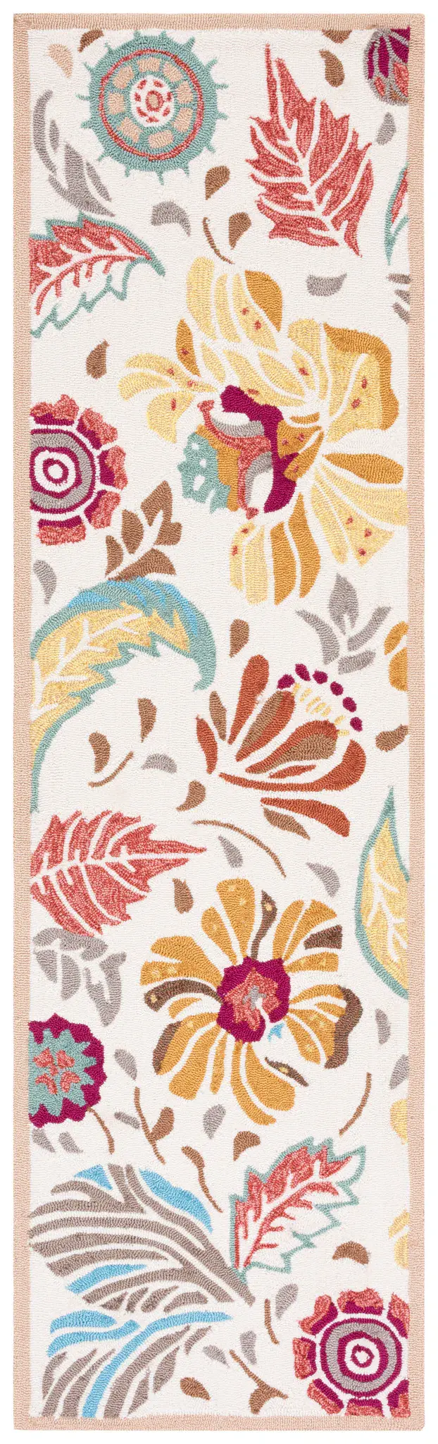 Four Seasons Botanical Hand-Hooked Rug
