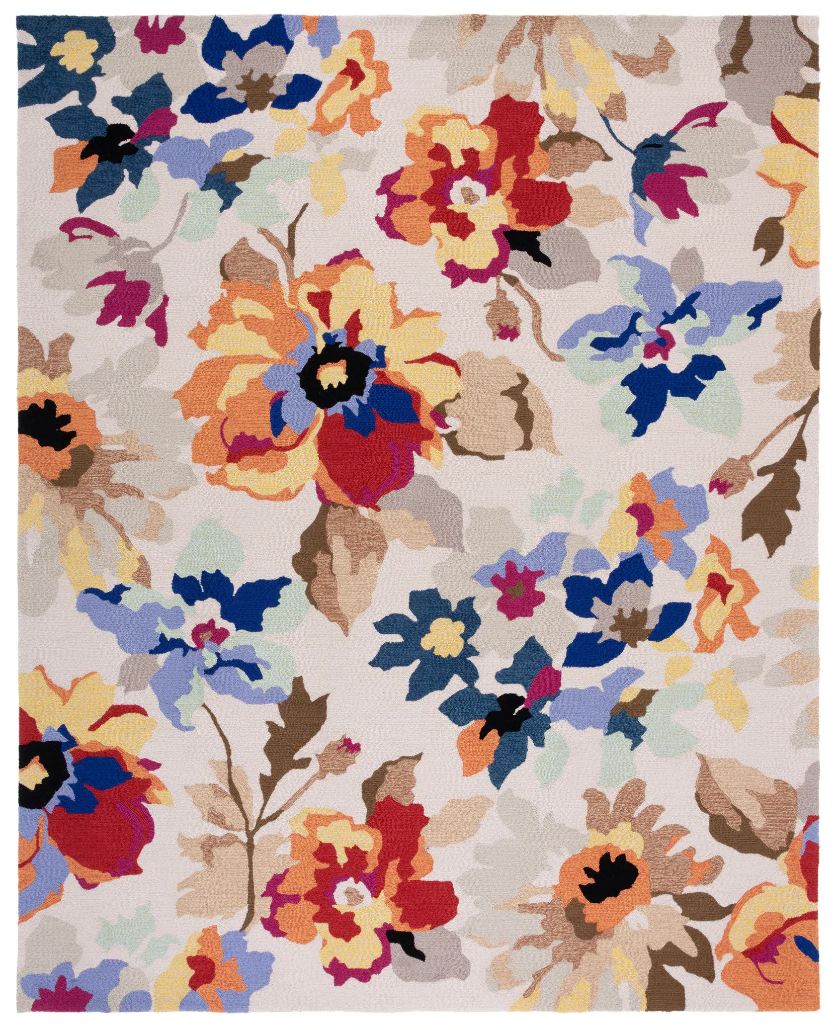 Four Seasons Floral Hand-Hooked Rug