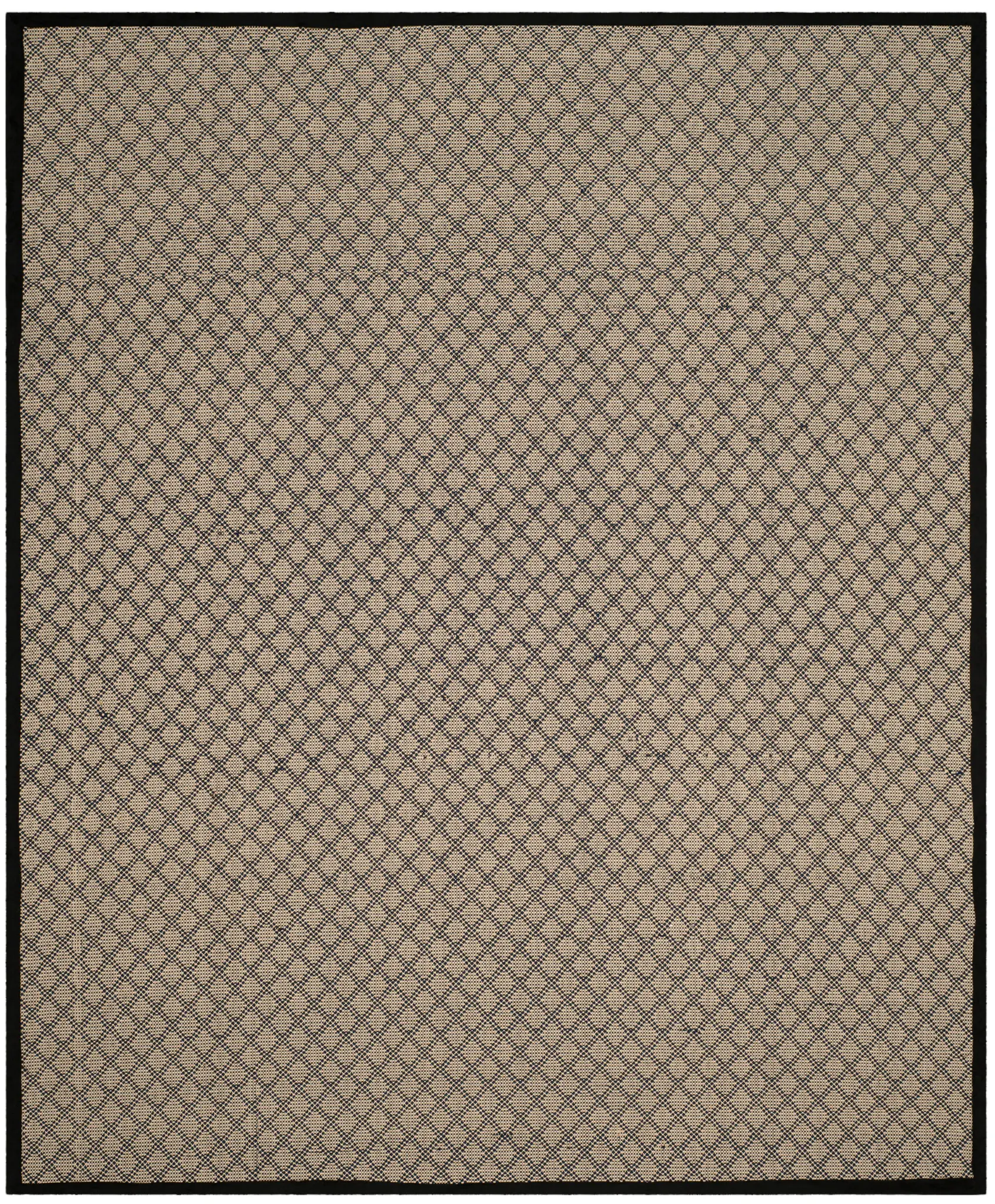 Four Seasons Diamond Grid Bordered Rug