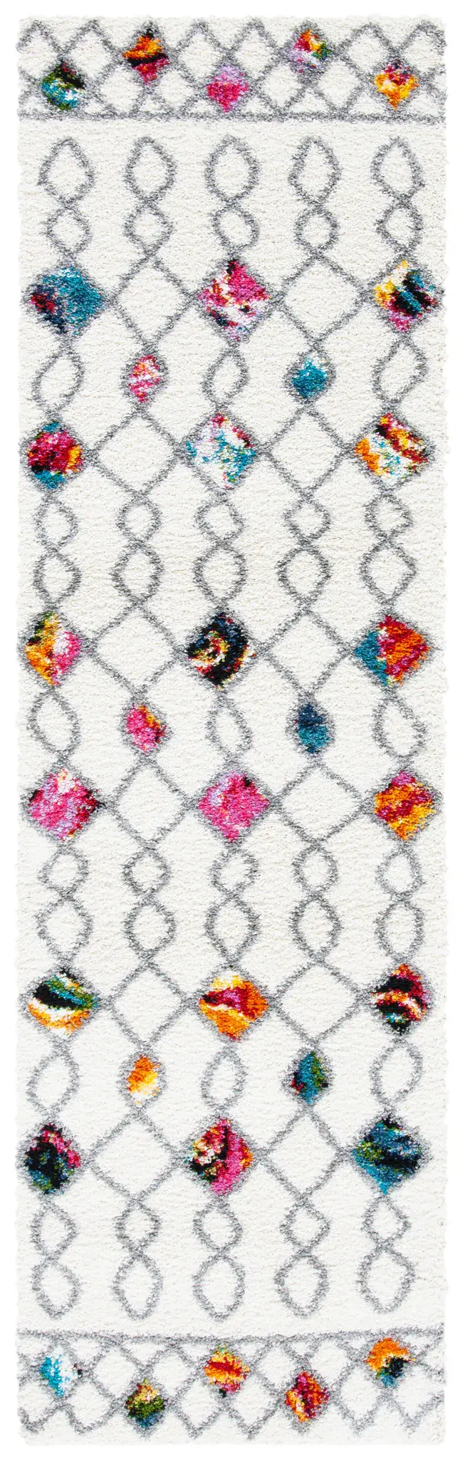 Fiesta Diamond Trellis Shag Rug