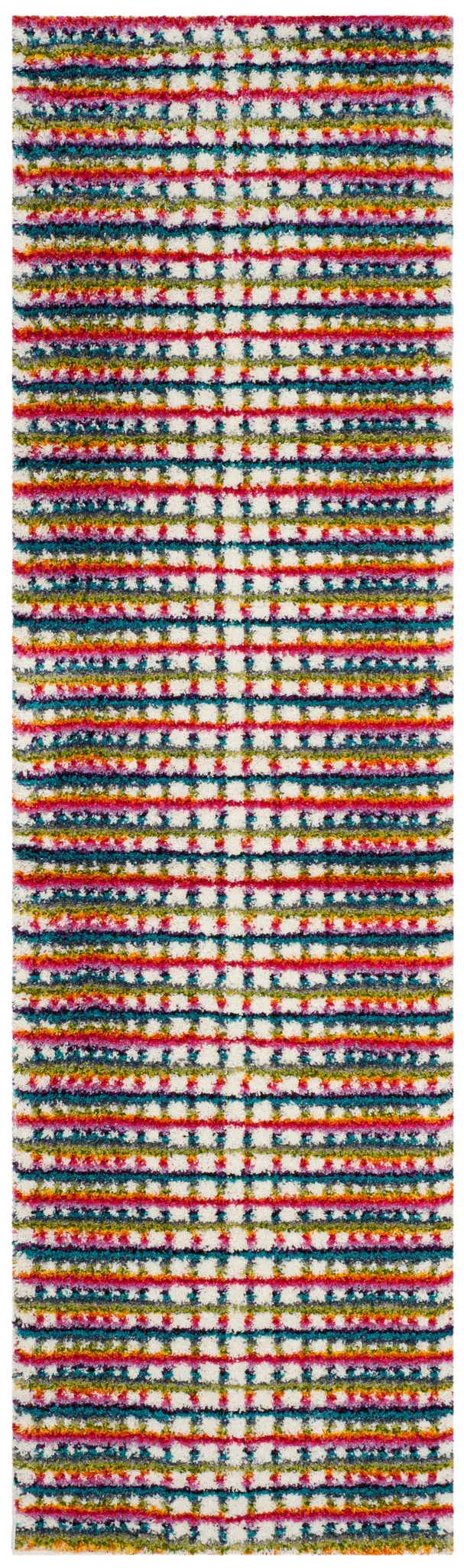 Fiesta Grid Shag Rug