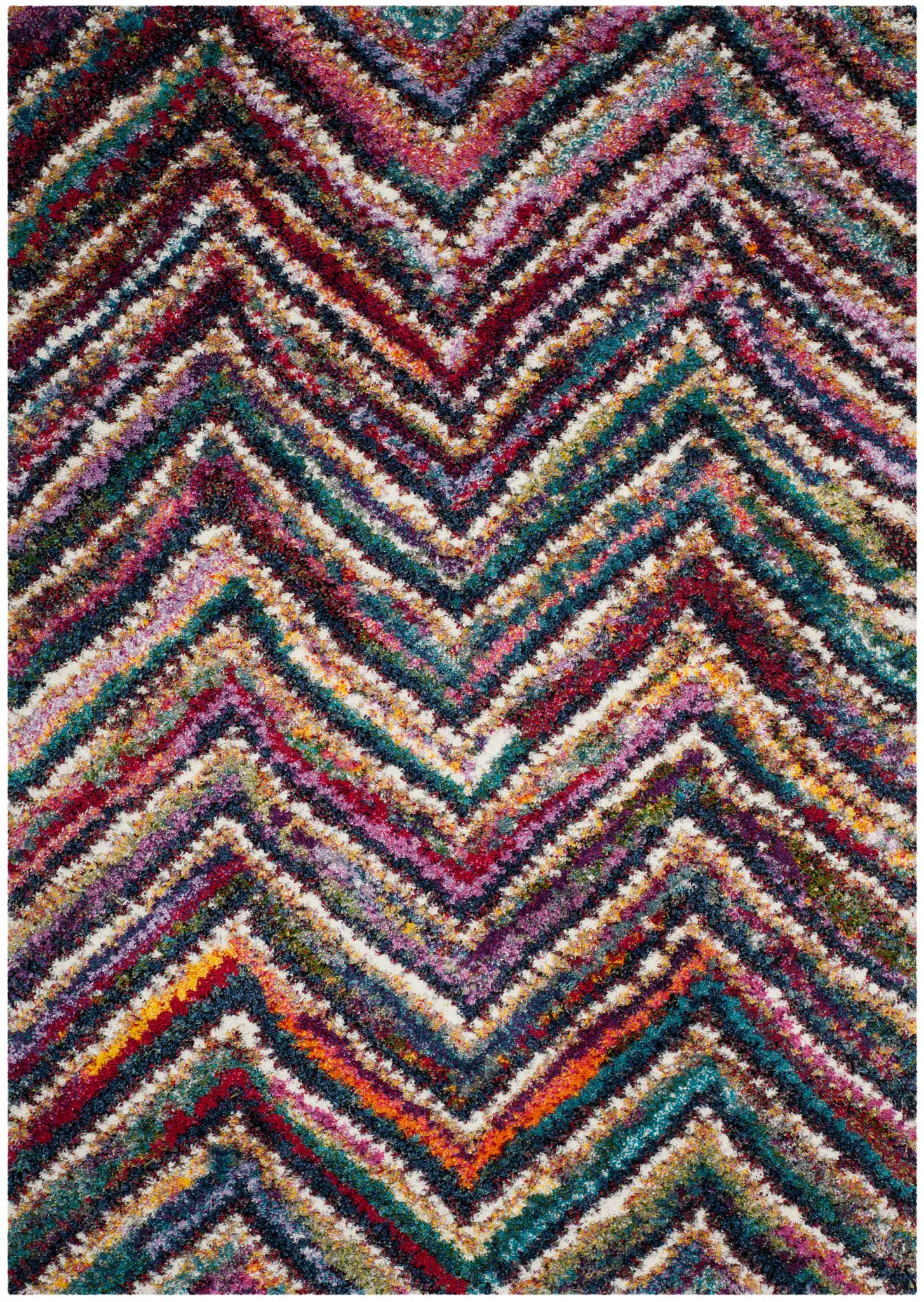 Fiesta Chevron Shag Rug