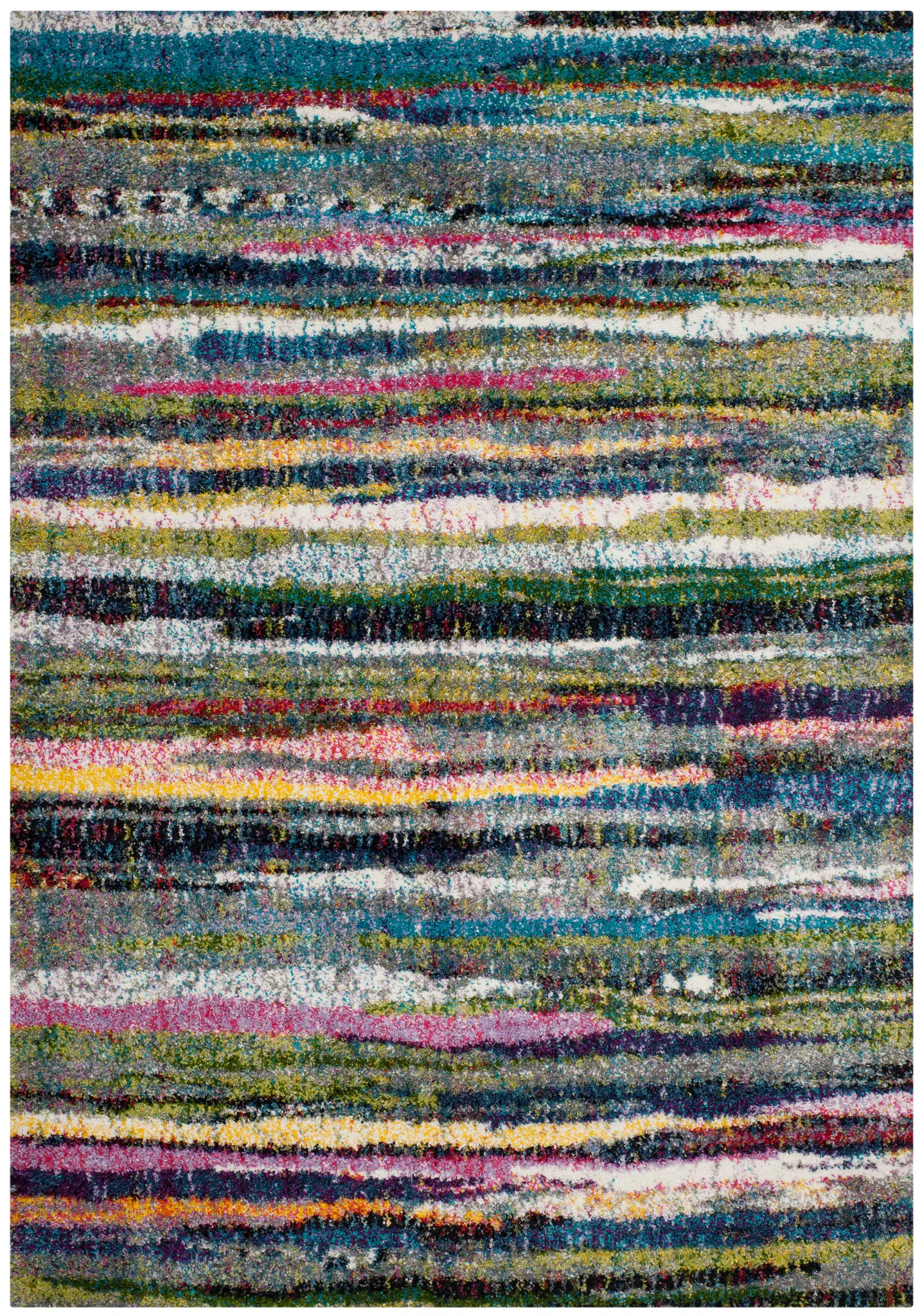 Fiesta Striped Shag Rug
