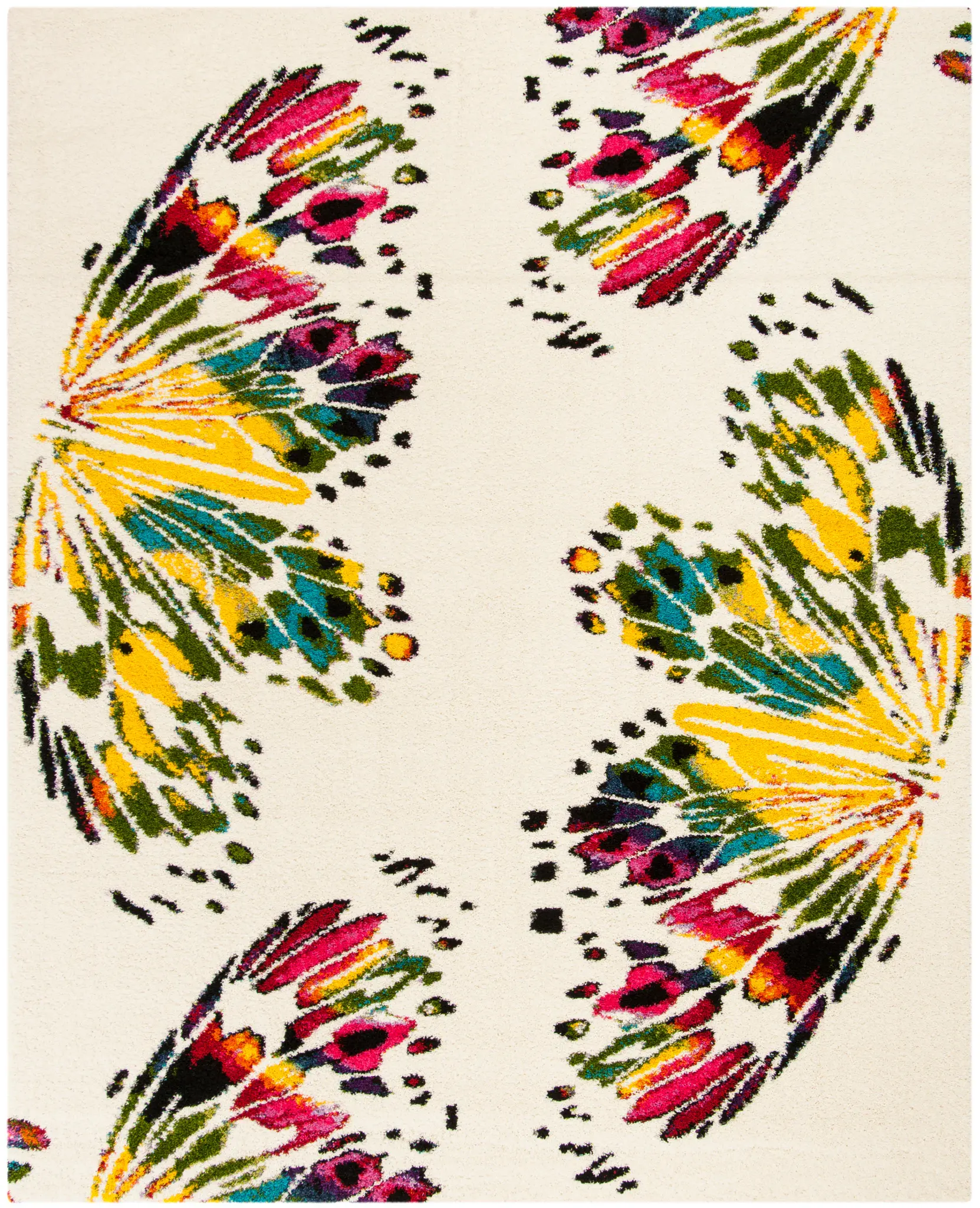 Fiesta Butterfly Shag Rug