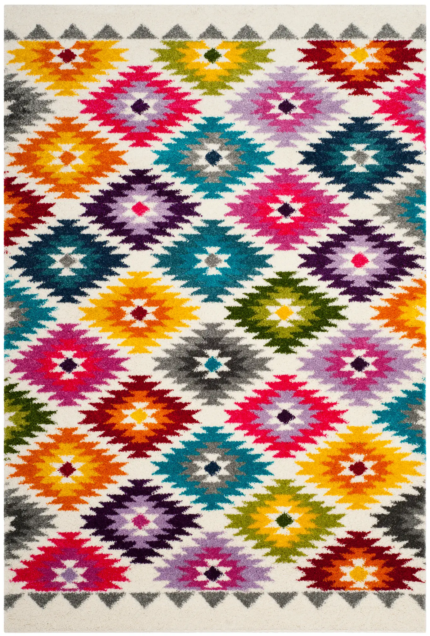 Fiesta Diamond Shag Rug