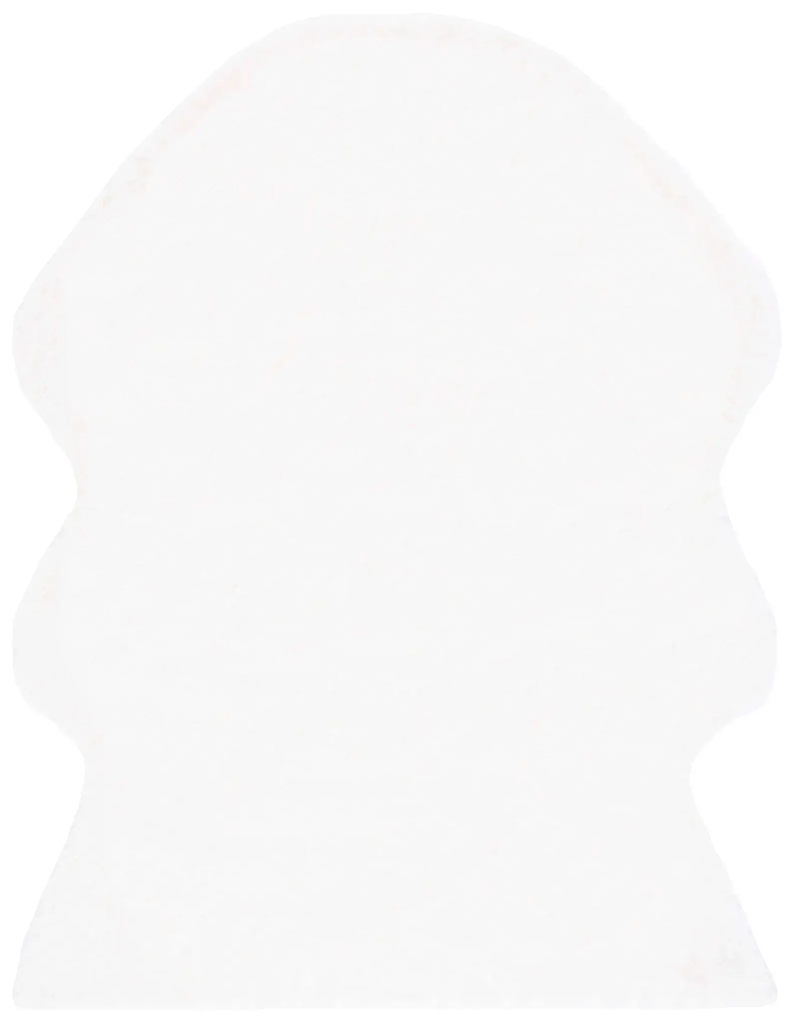Faux Sheep Skin Scandinavian Shaped Shag Rug