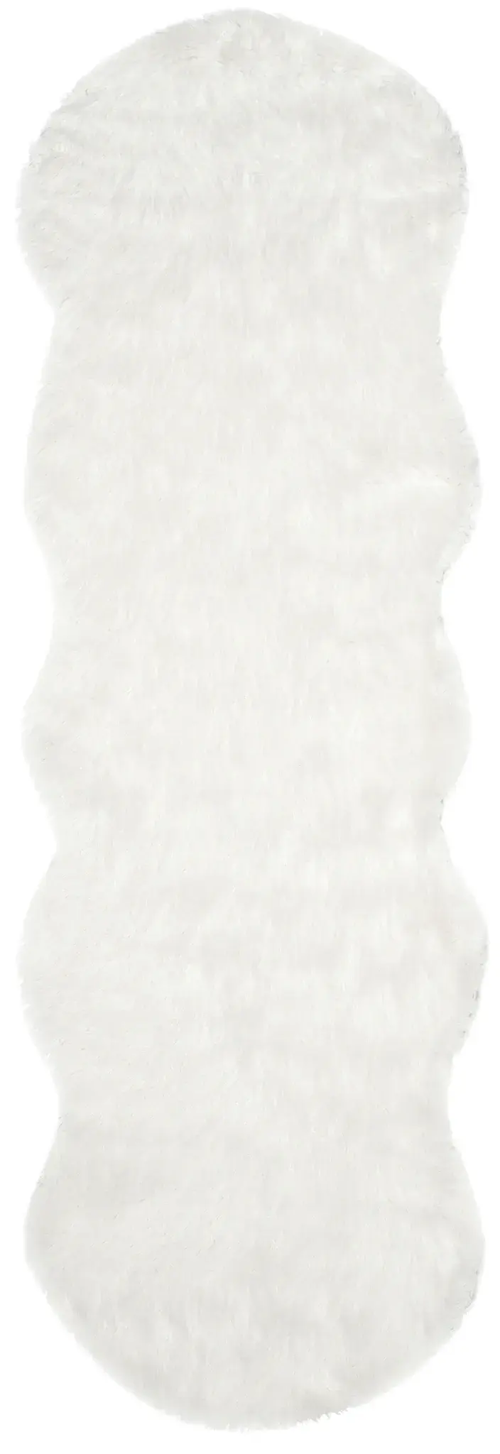 Faux Sheep Skin Scandinavian Solid Shag Rug