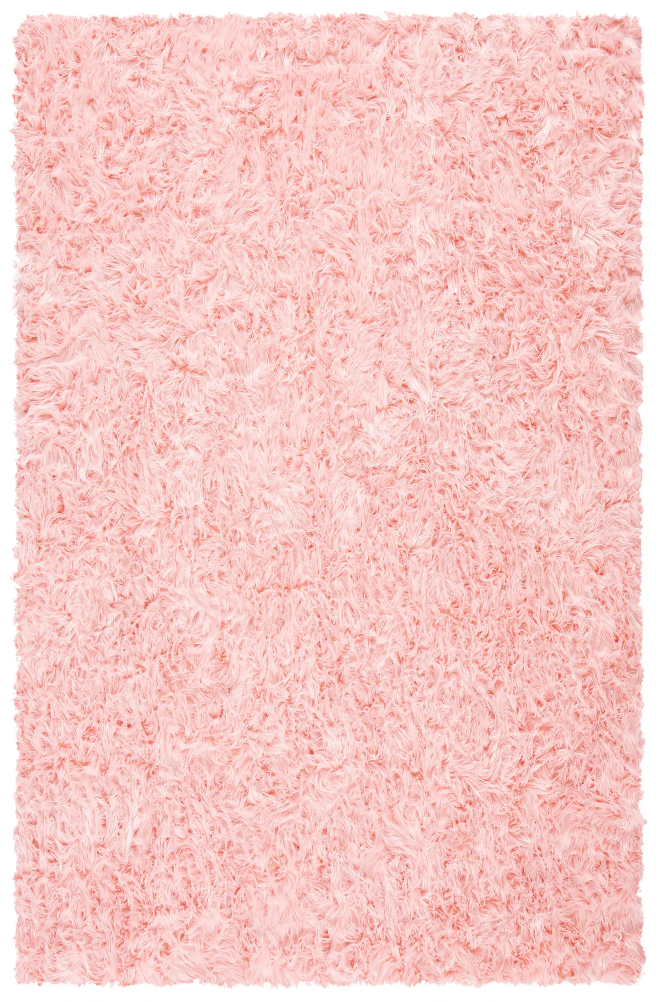 Faux Sheep Skin Glam Solid Shag Rug