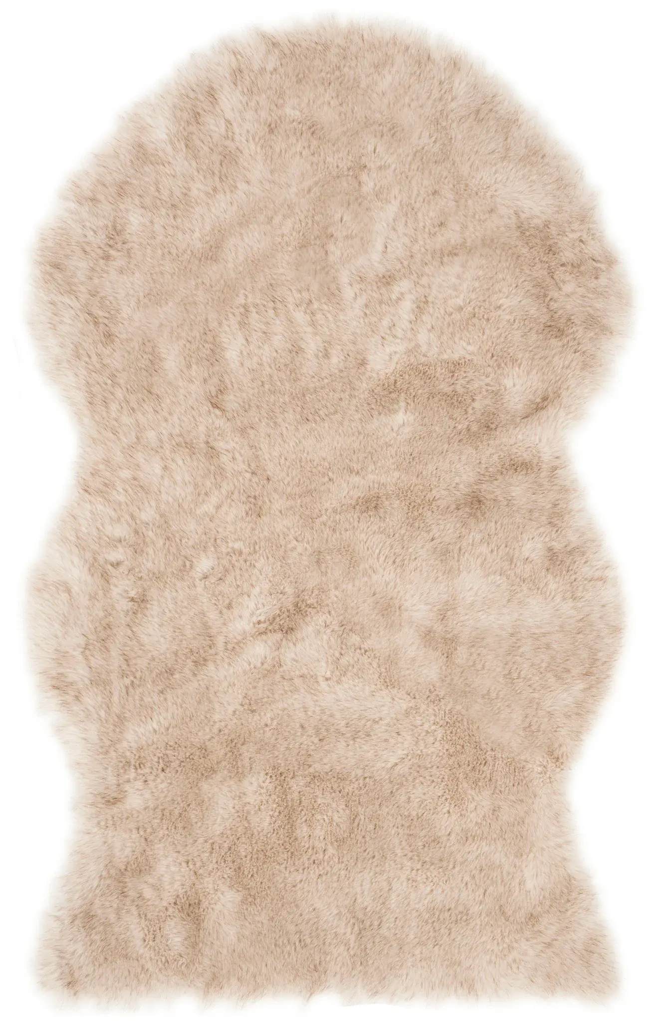 Faux Sheep Skin Pelt Shag Rug