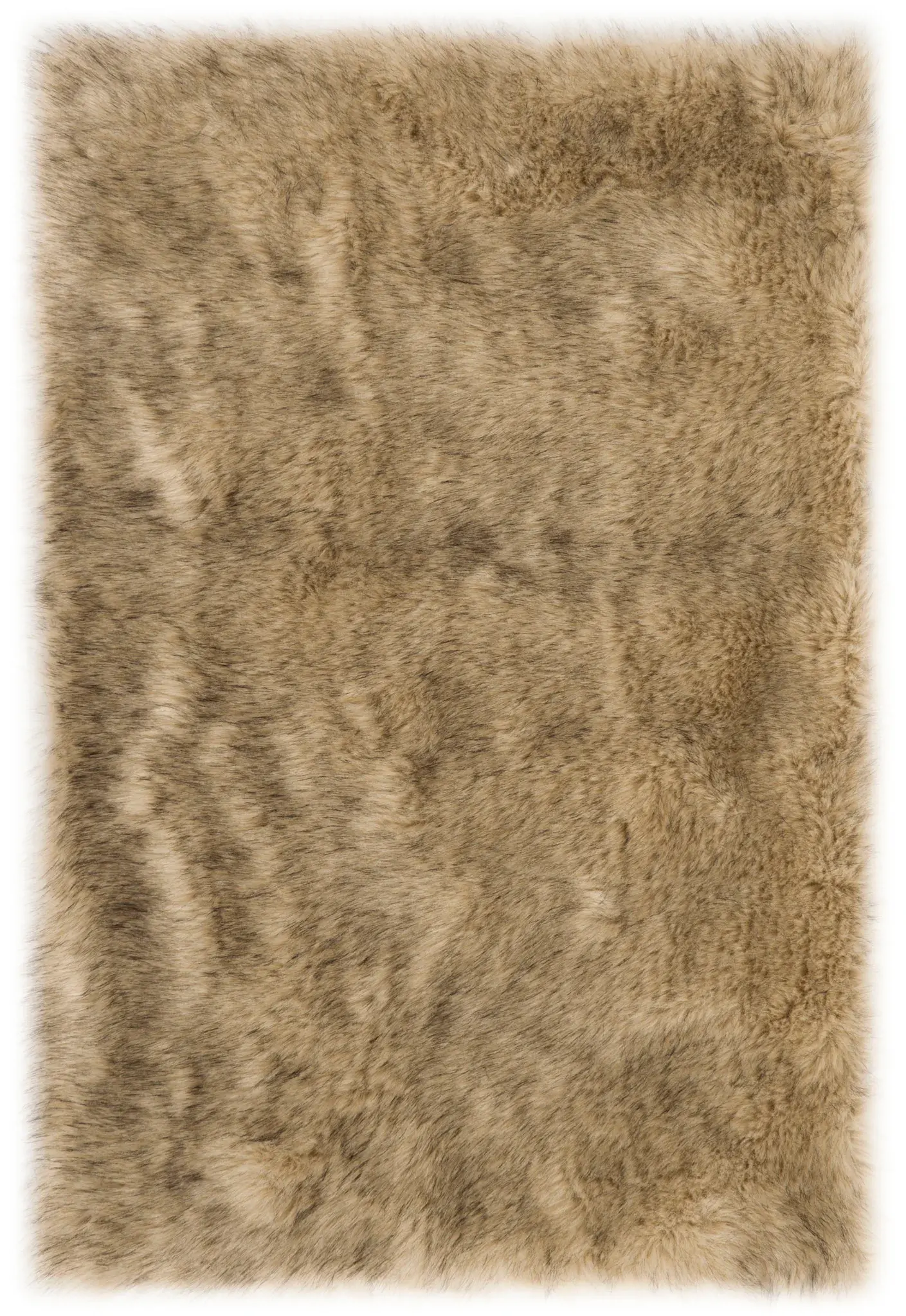 Faux Sheep Skin Solid Shag Rug