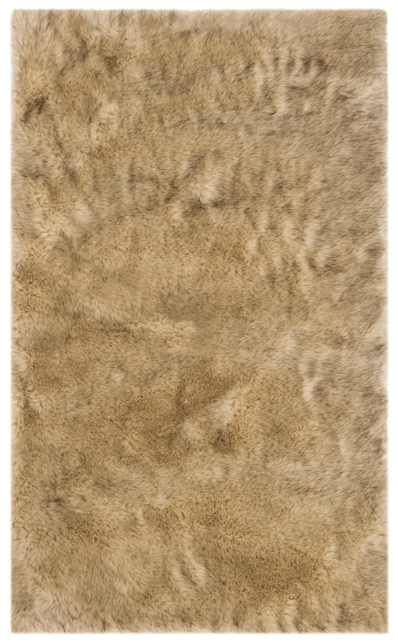 Faux Sheep Skin Solid Shag Rug