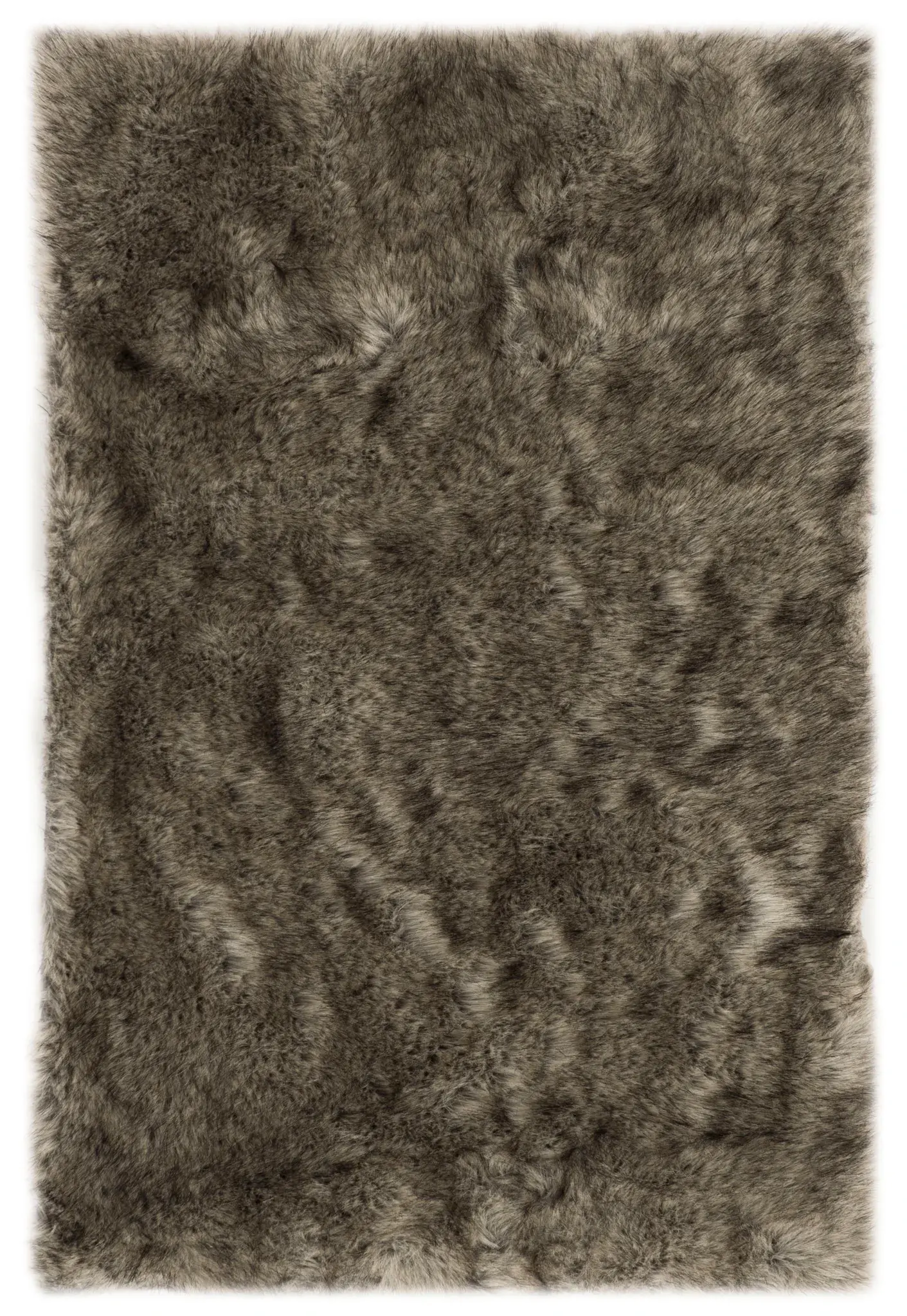 Faux Sheep Skin Solid Shag Rug