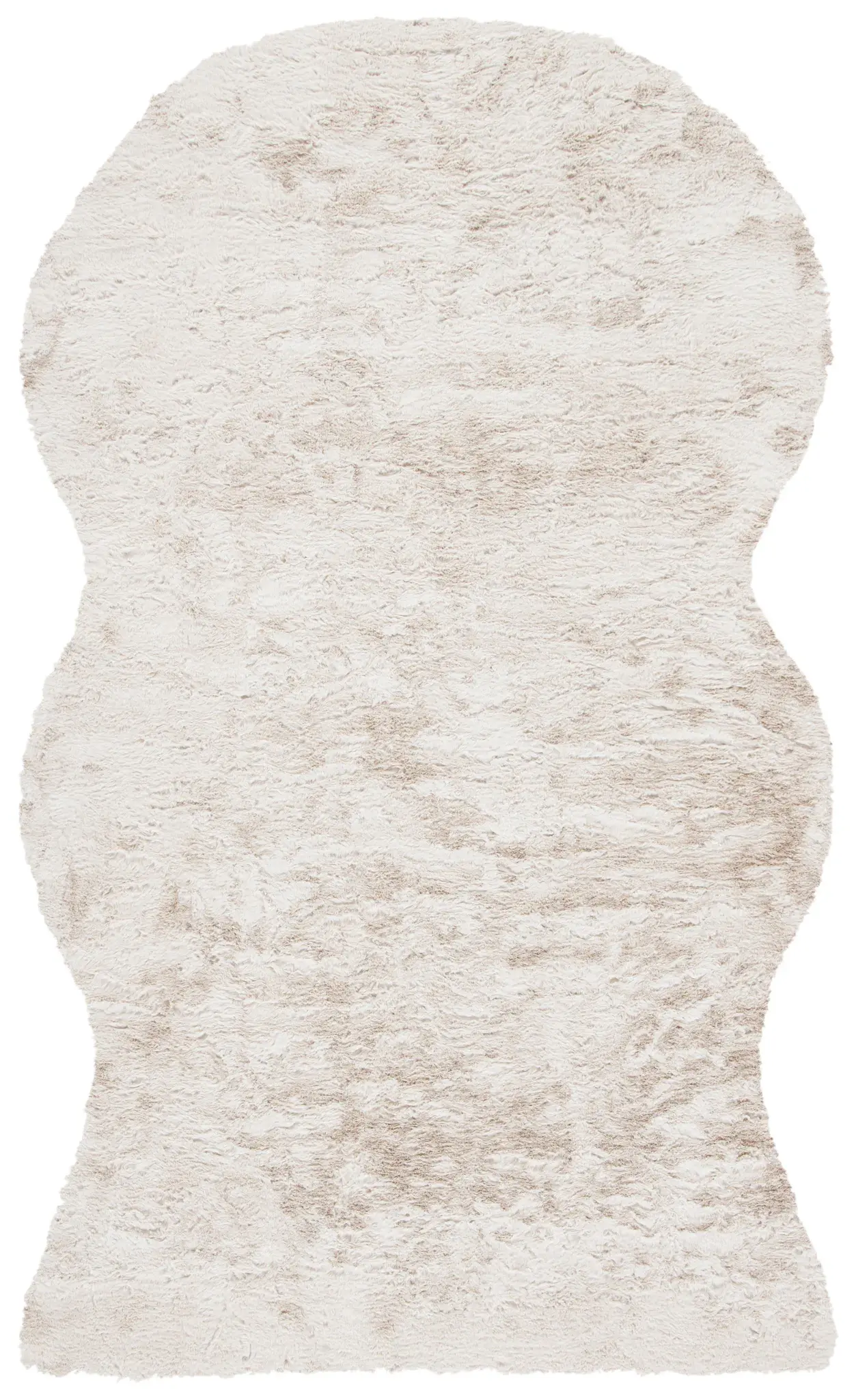 Faux Sheep Skin Scandinavian Solid Shag Rug
