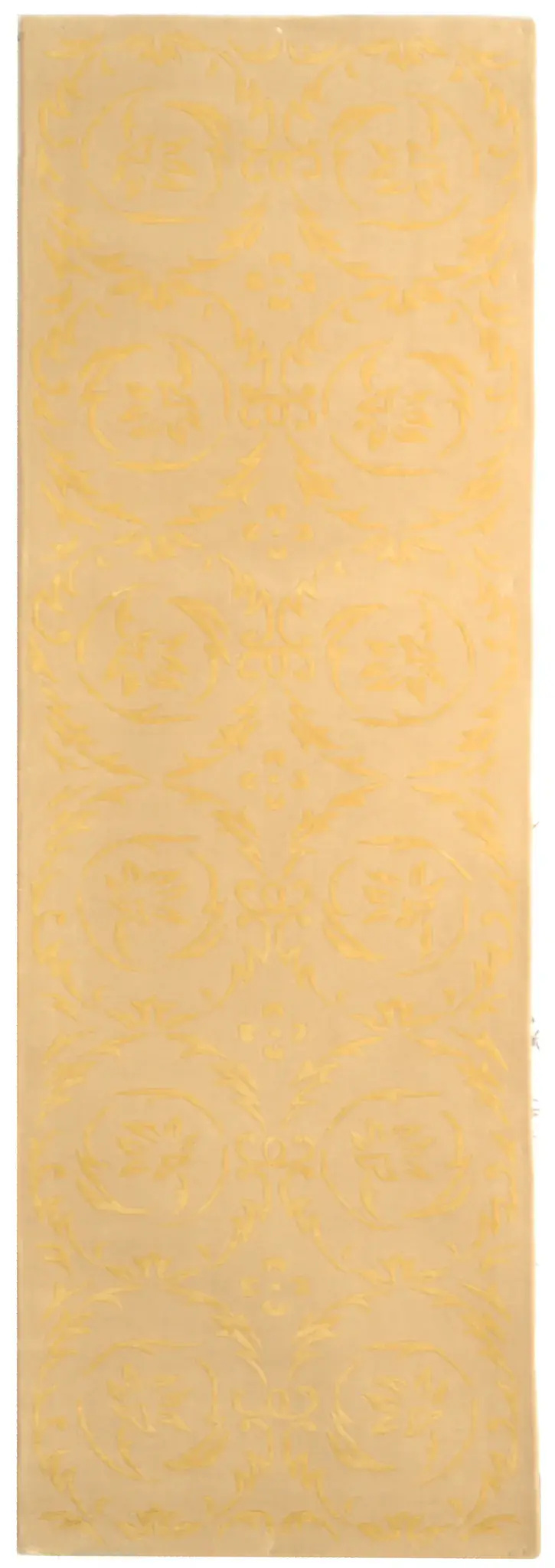 French Tapis Scrolling Floral Hand-Tufted Rug