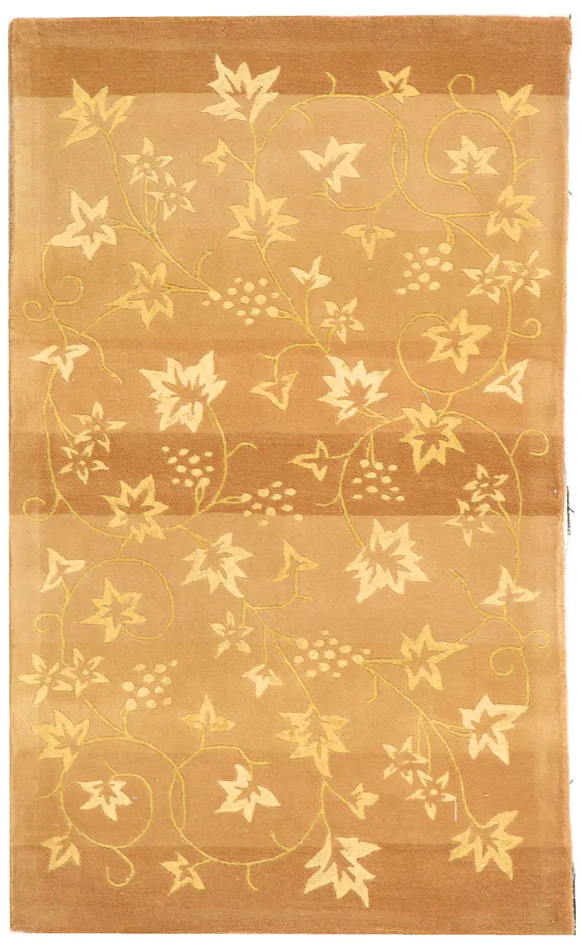 French Tapis Trailing Vine Hand-Tufted Rug