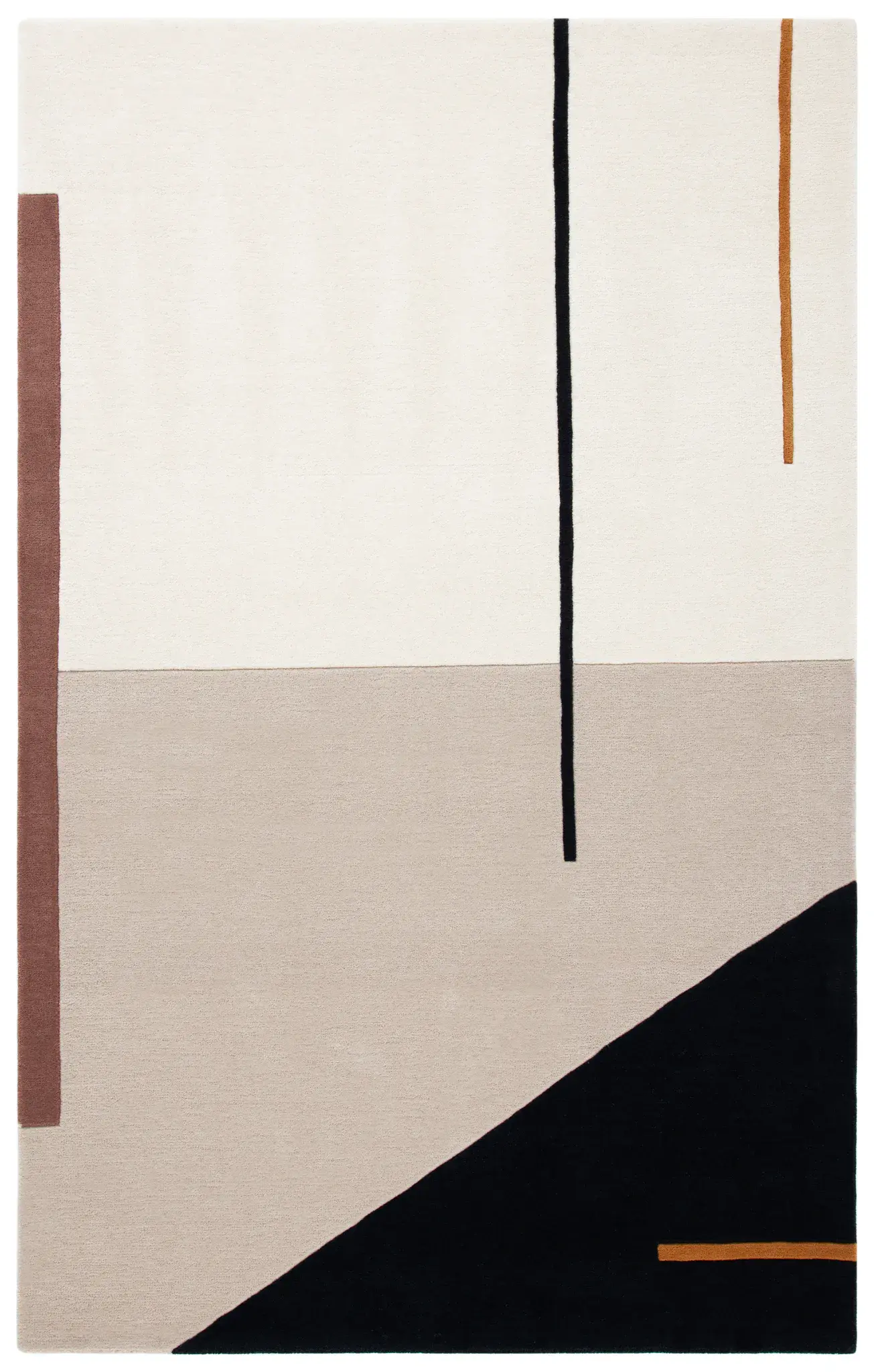 Fifth Avenue Abstract Block Hand-Tufted Wool Rug