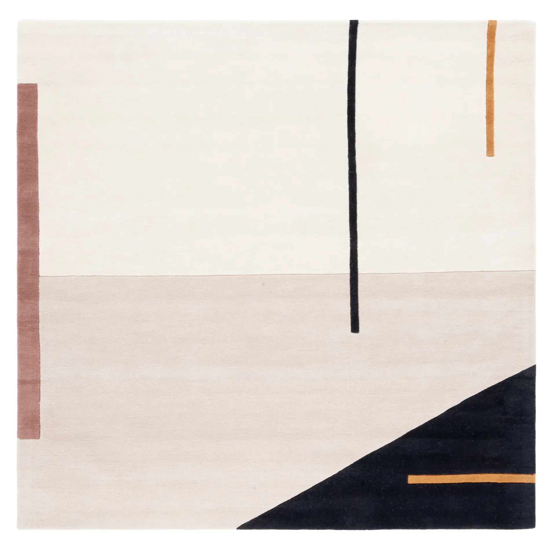 Fifth Avenue Abstract Block Hand-Tufted Wool Rug