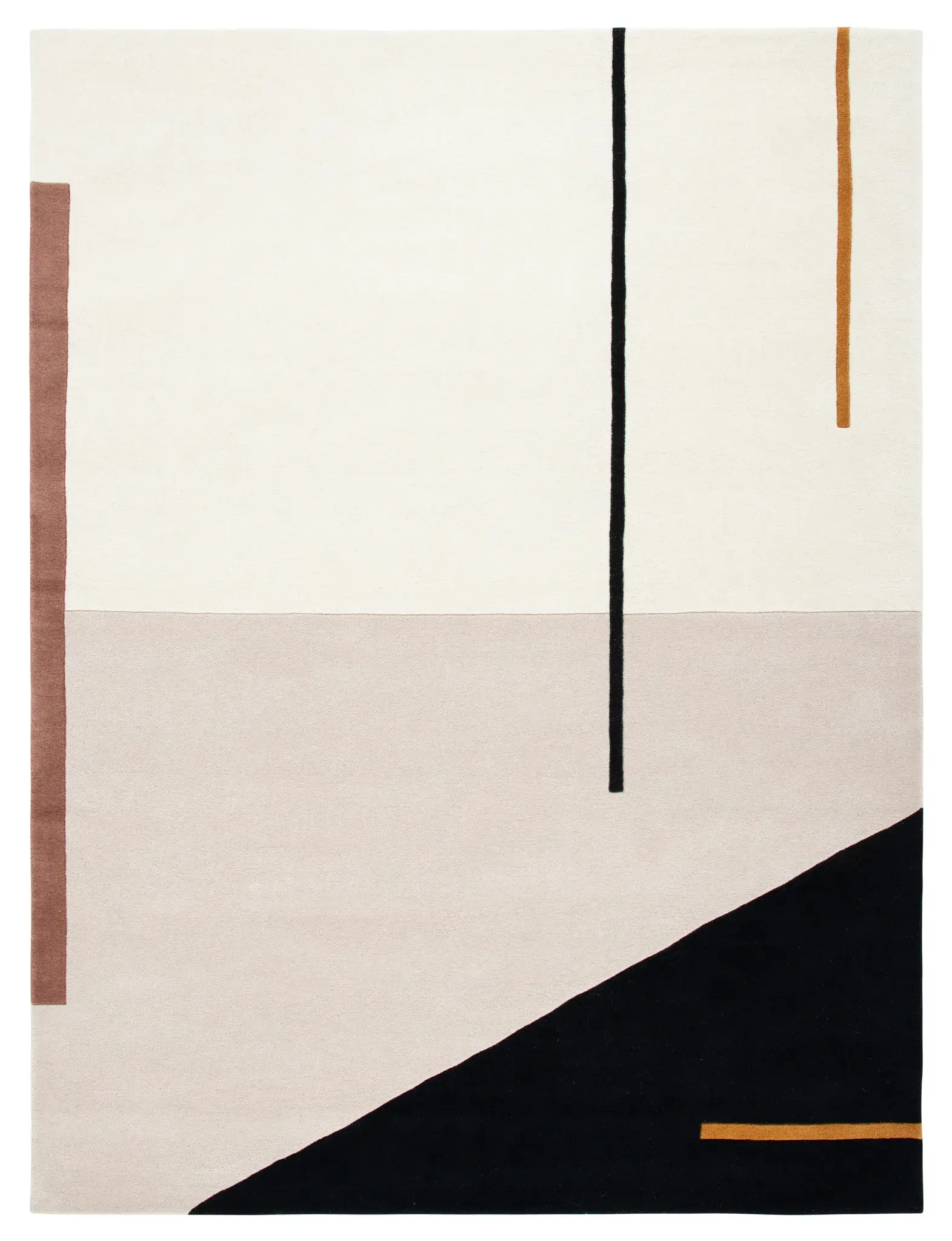 Fifth Avenue Abstract Block Hand-Tufted Wool Rug