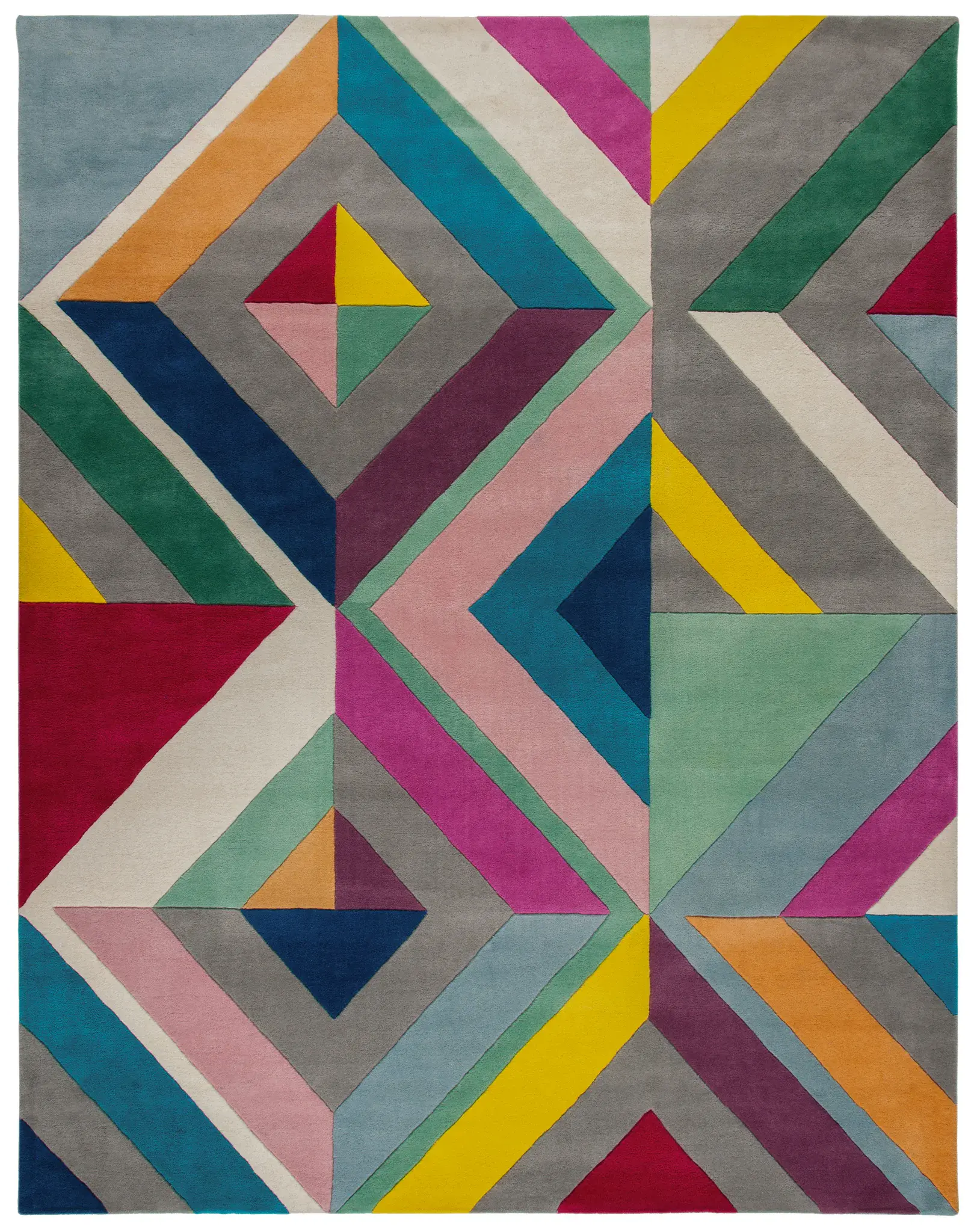 Fifth Avenue Geometric Hand-Tufted Wool Rug
