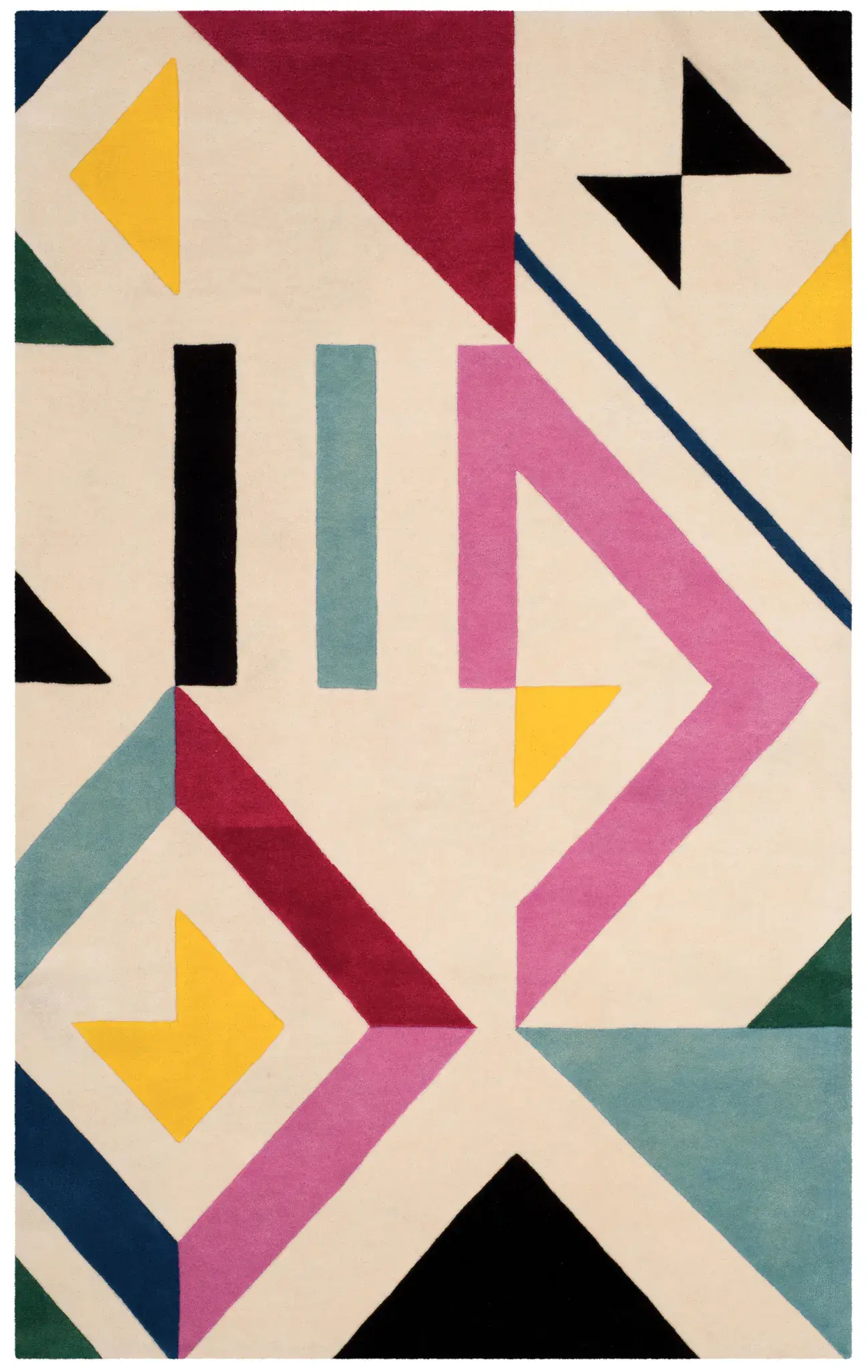 Fifth Avenue Scattered Geometric Hand-Tufted Wool Rug