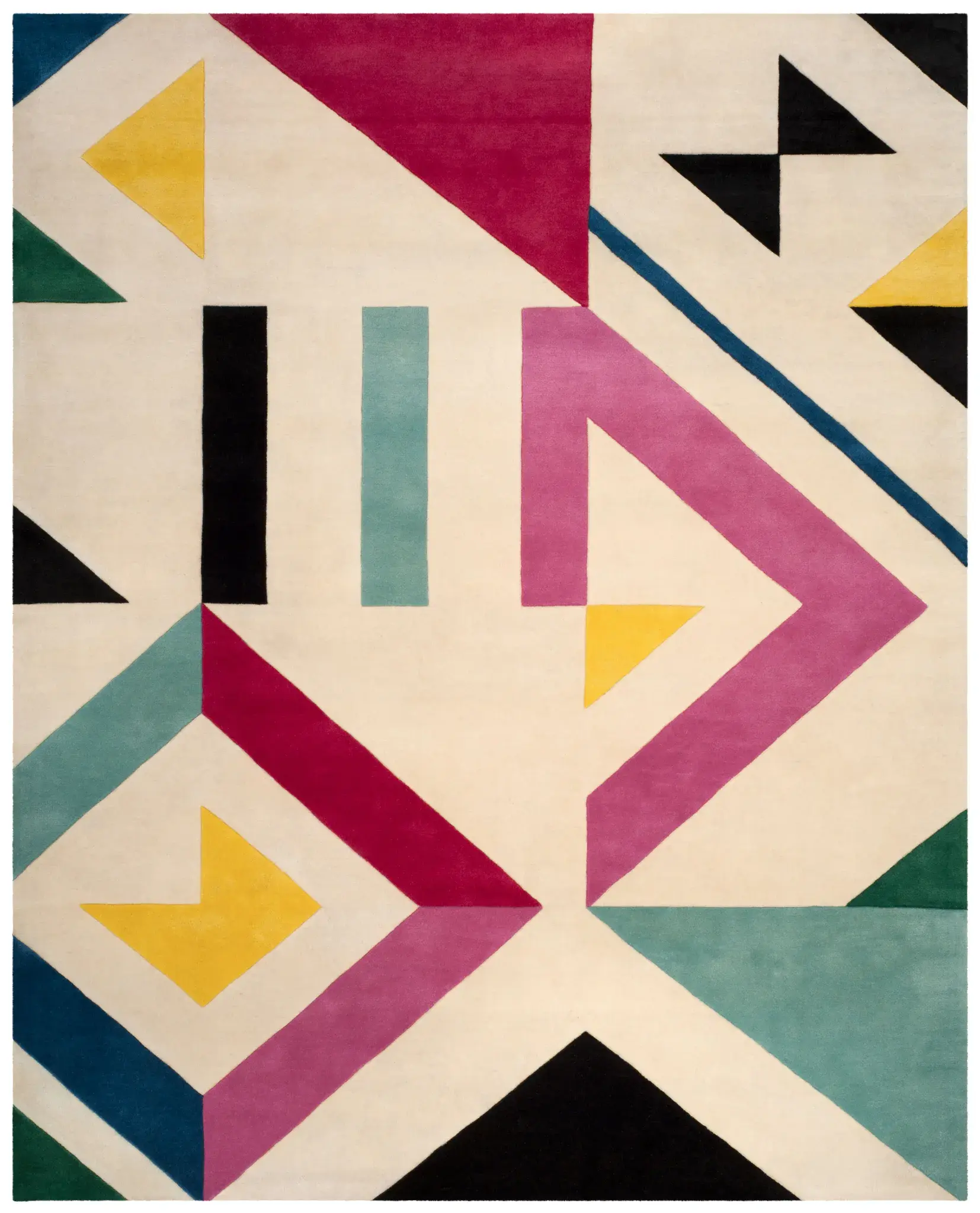 Fifth Avenue Scattered Geometric Hand-Tufted Wool Rug