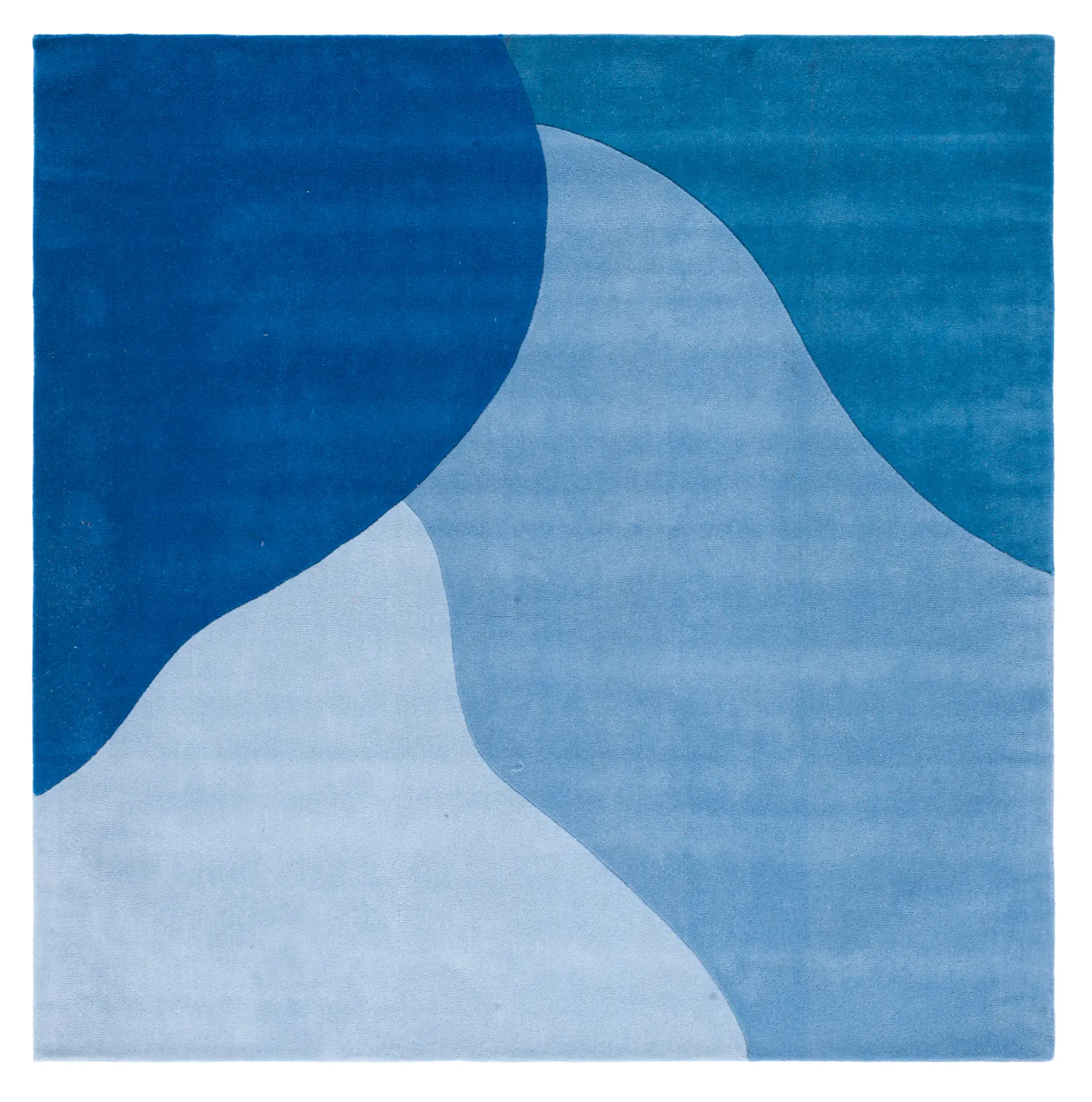 Fifth Avenue Curved Blocks Hand-Tufted Wool Rug