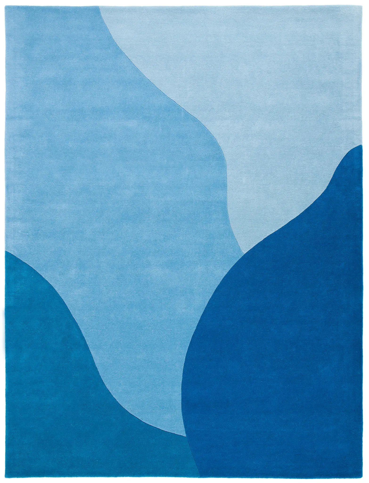 Fifth Avenue Curved Blocks Hand-Tufted Wool Rug