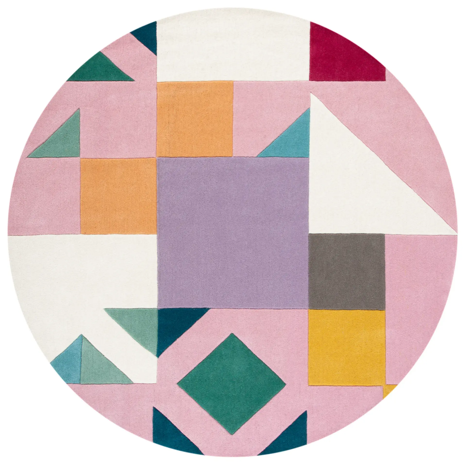 Fifth Avenue Color-Block Hand-Tufted Wool Rug