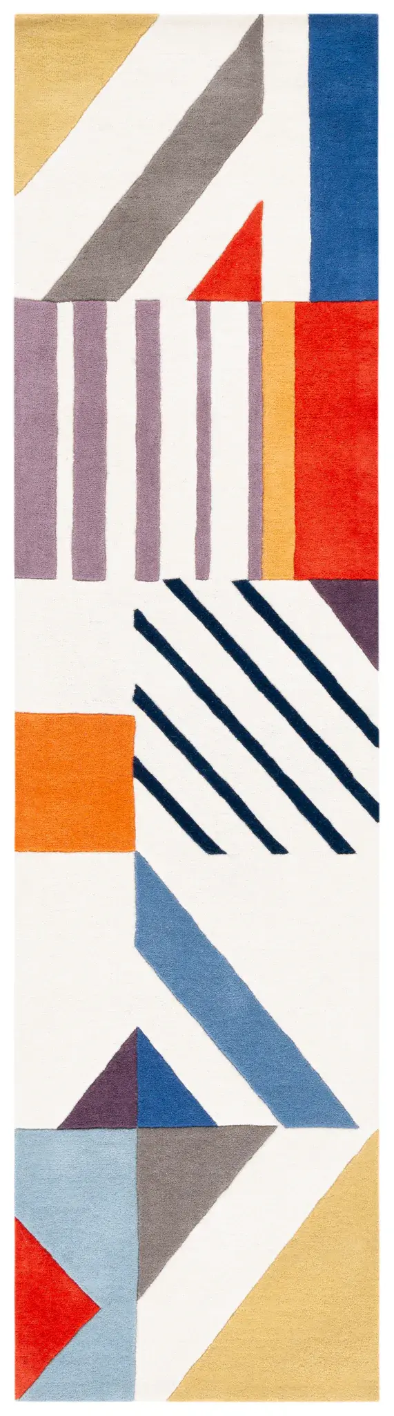 Fifth Avenue Abstract Geometric Hand-Tufted Wool Rug