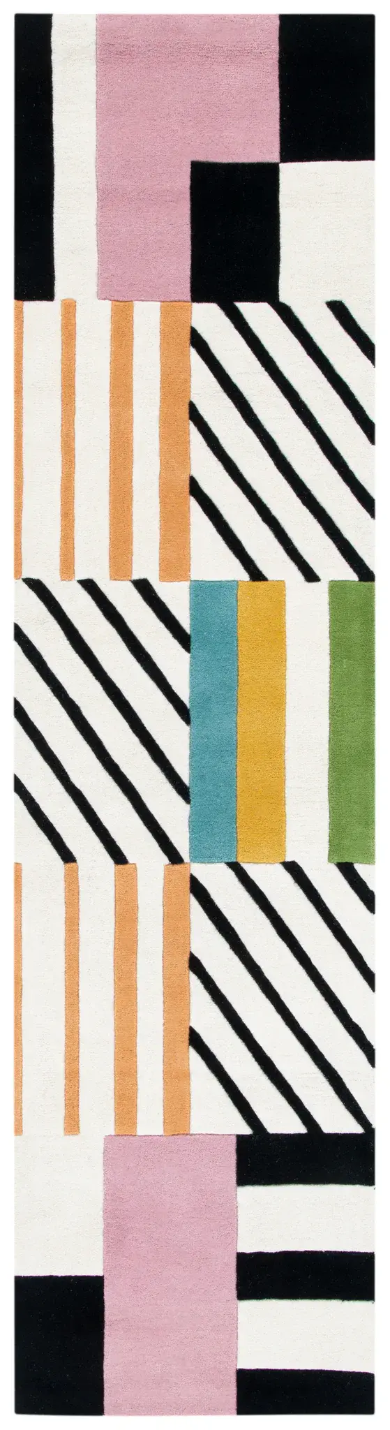 Fifth Avenue Color Block Hand-Tufted Wool Rug