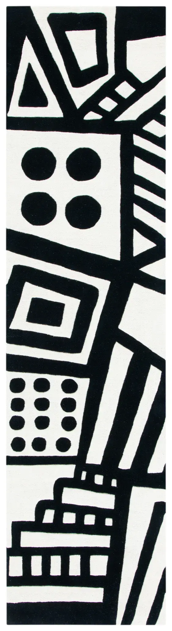 Fifth Avenue Abstract Collage Hand-Tufted Wool Rug