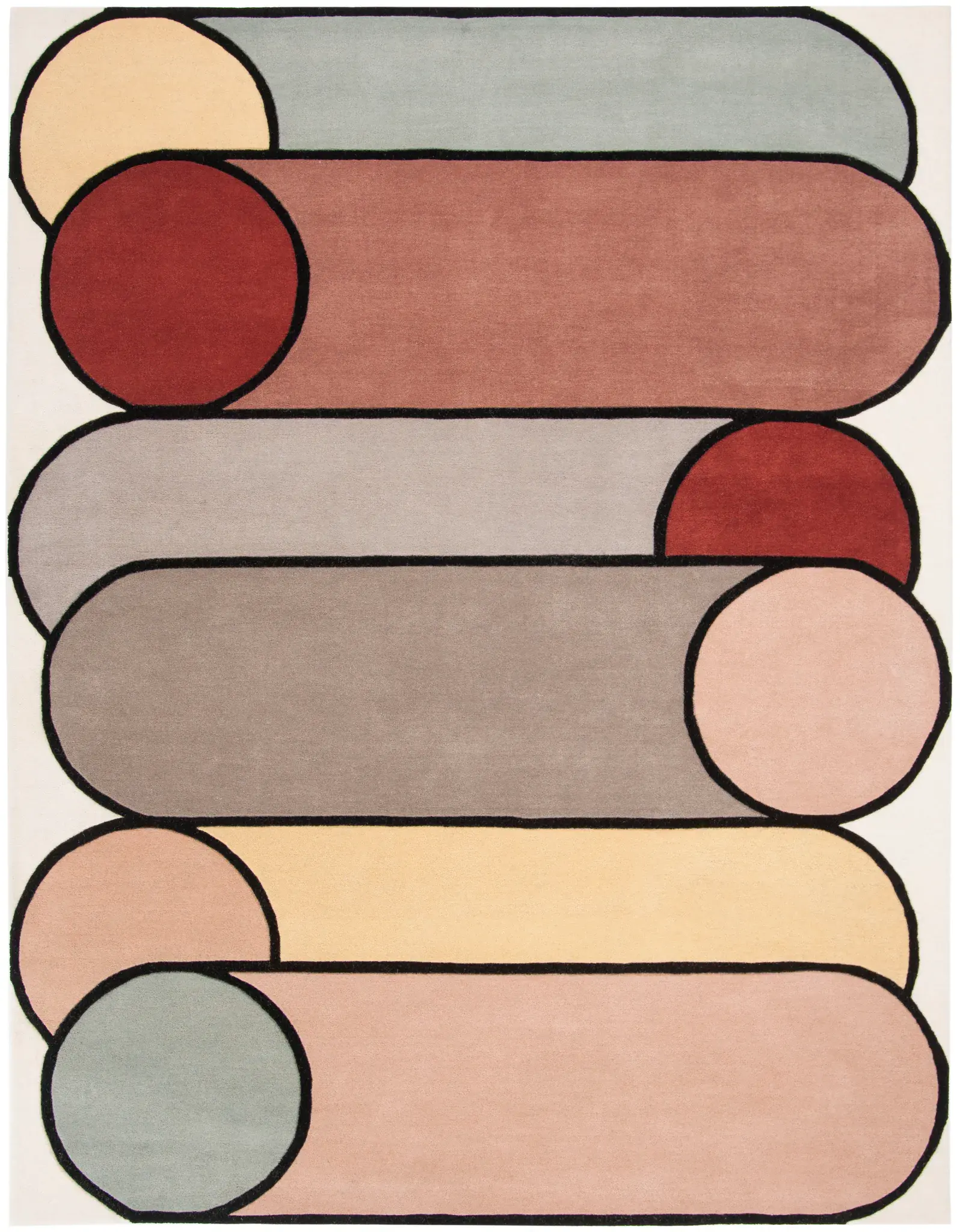 Fifth Avenue Stacked Capsule Hand-Tufted Wool Rug