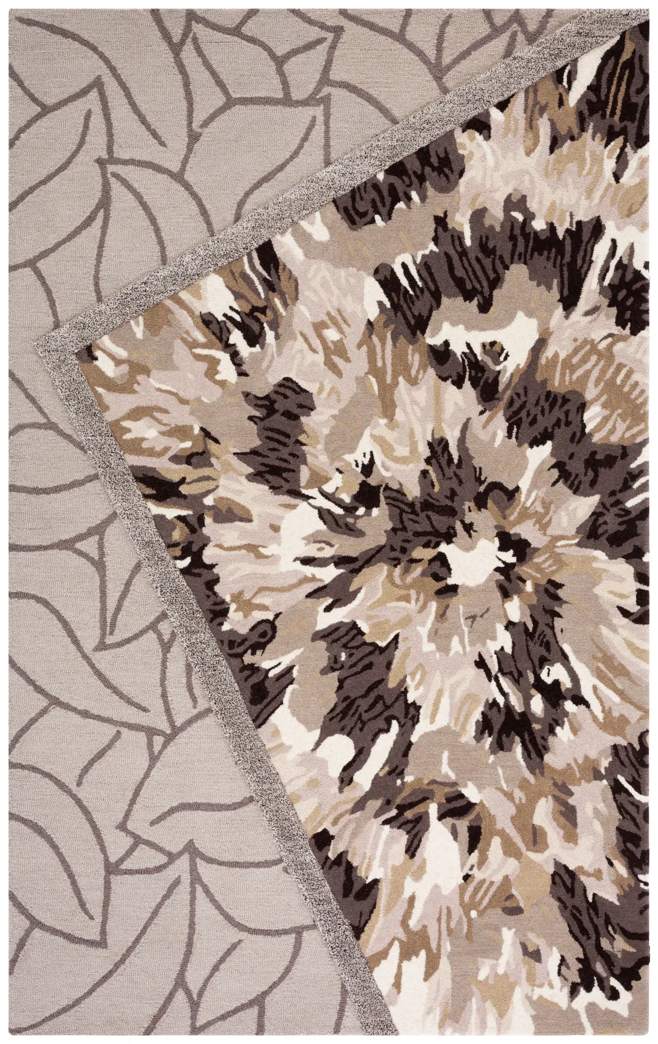 Fifth Avenue Leaf And Burst Hand-Tufted Wool Rug