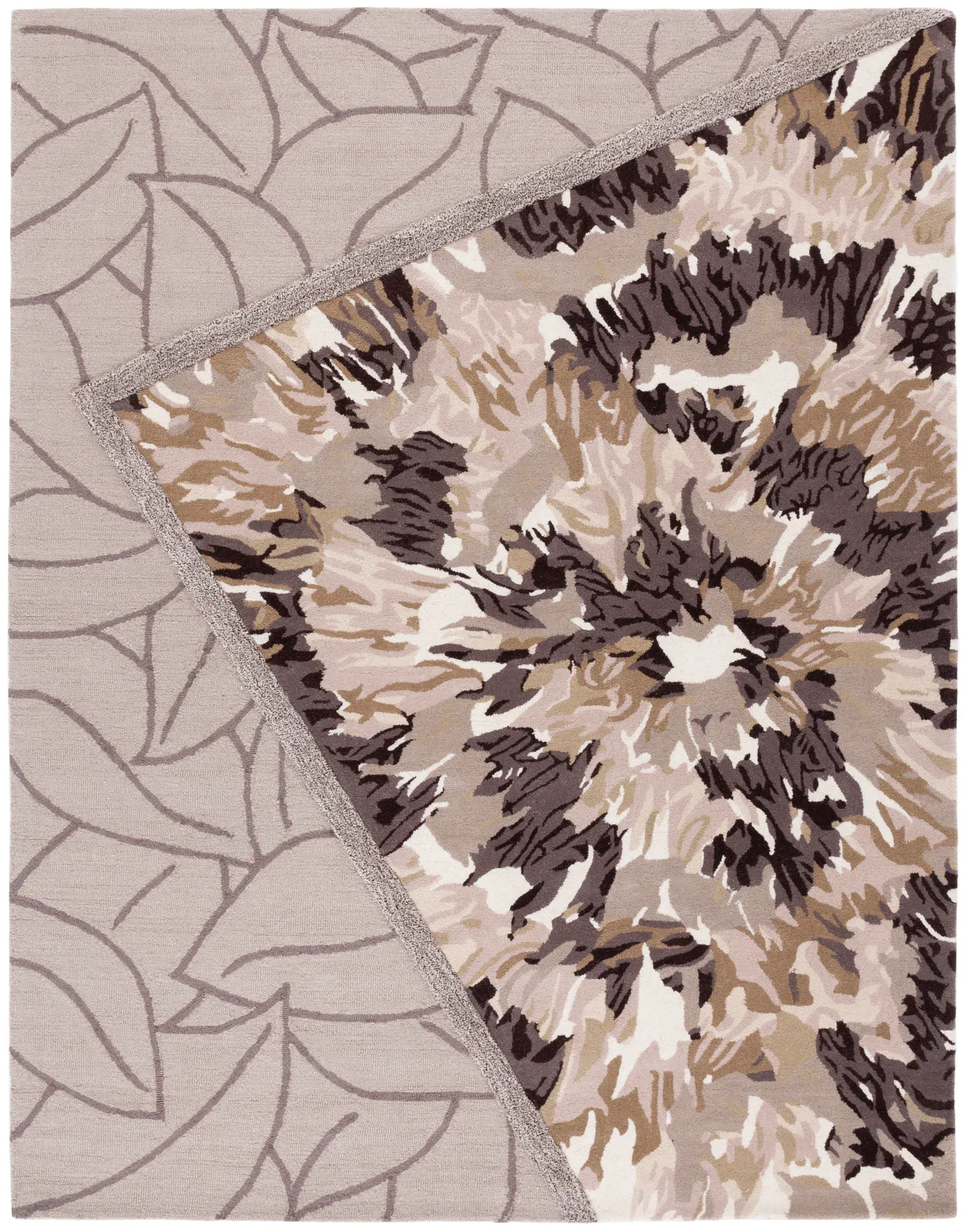 Fifth Avenue Leaf And Burst Hand-Tufted Wool Rug