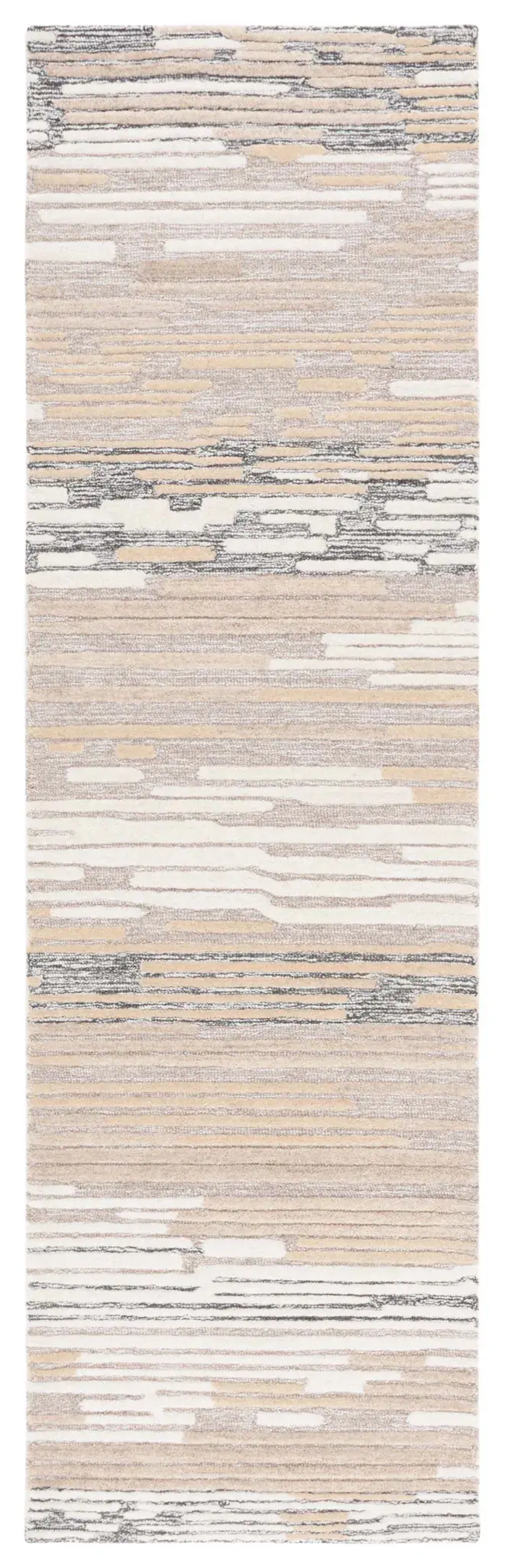 Fifth Avenue Abstract Stripe Hand-Tufted Wool Rug