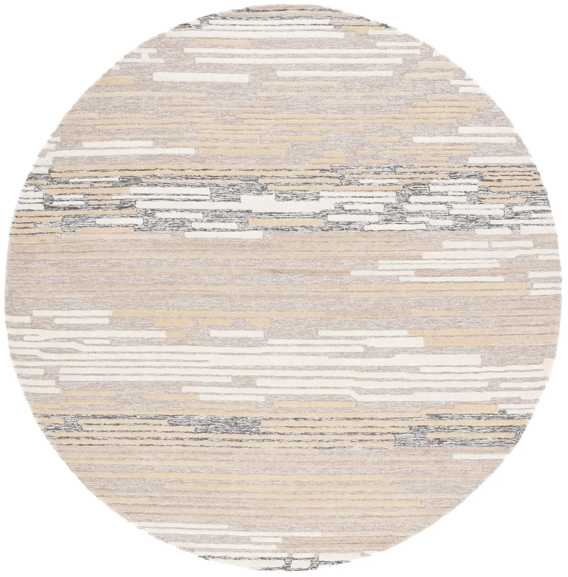 Fifth Avenue Abstract Stripe Hand-Tufted Wool Rug