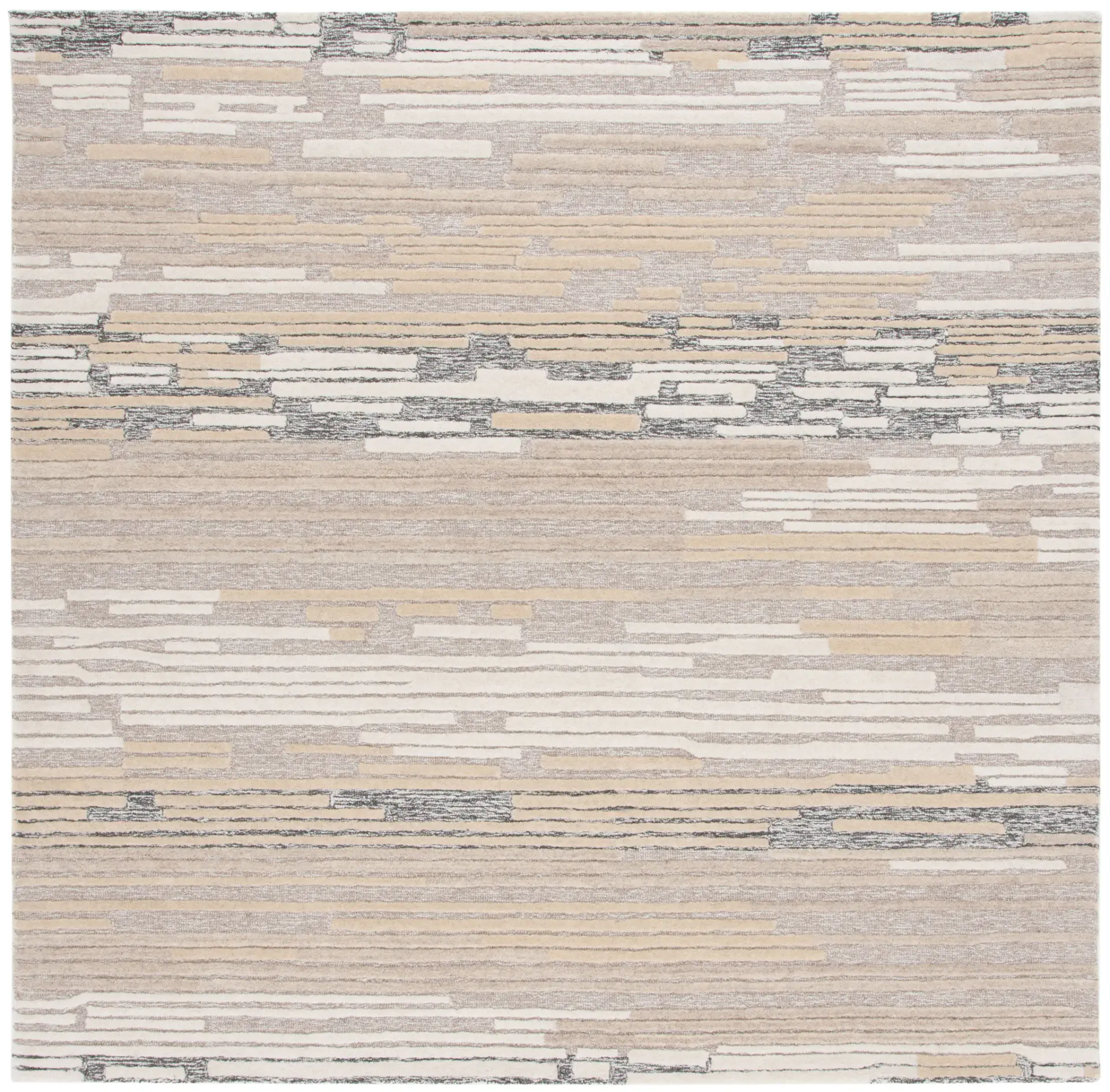 Fifth Avenue Abstract Stripe Hand-Tufted Wool Rug