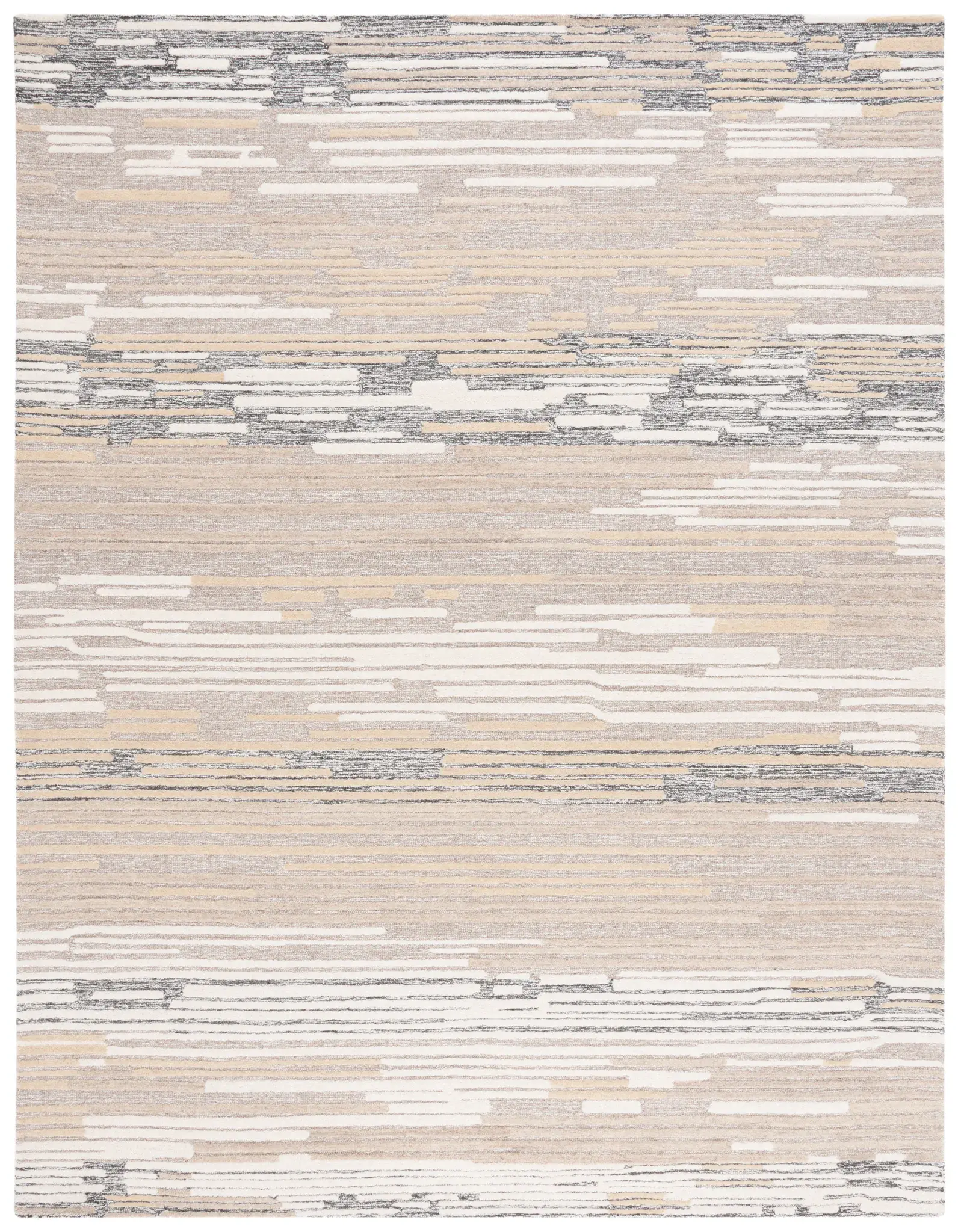 Fifth Avenue Abstract Stripe Hand-Tufted Wool Rug
