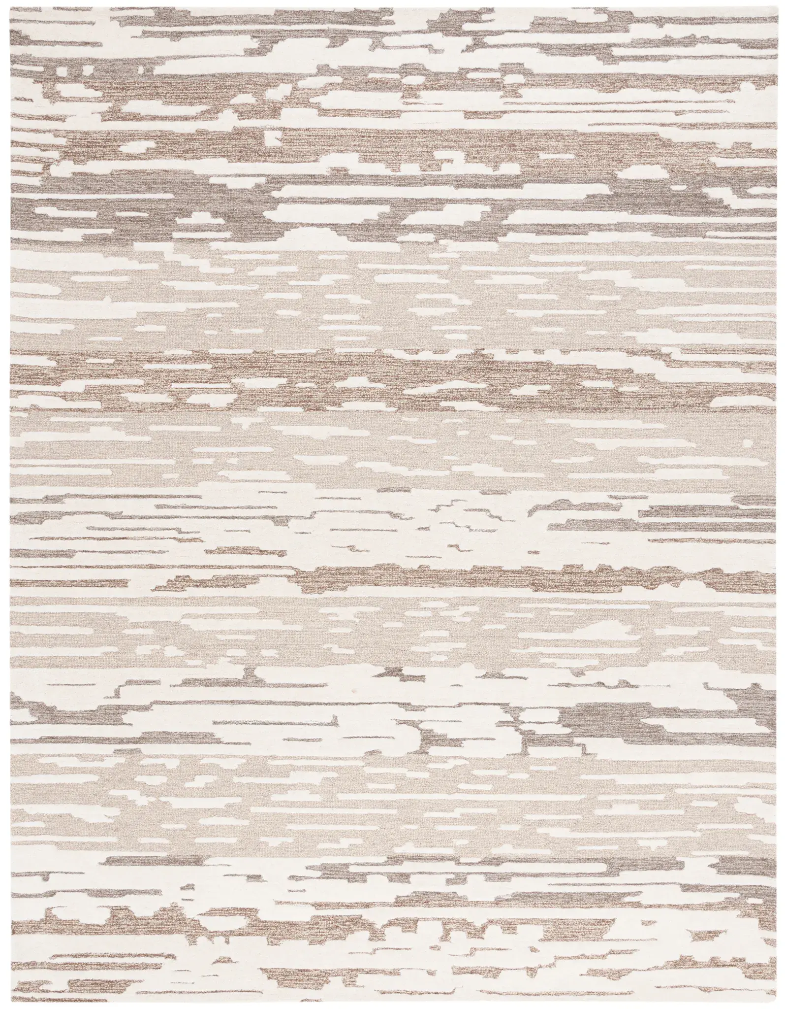 Fifth Avenue Striated Abstract Hand-Tufted Wool Rug